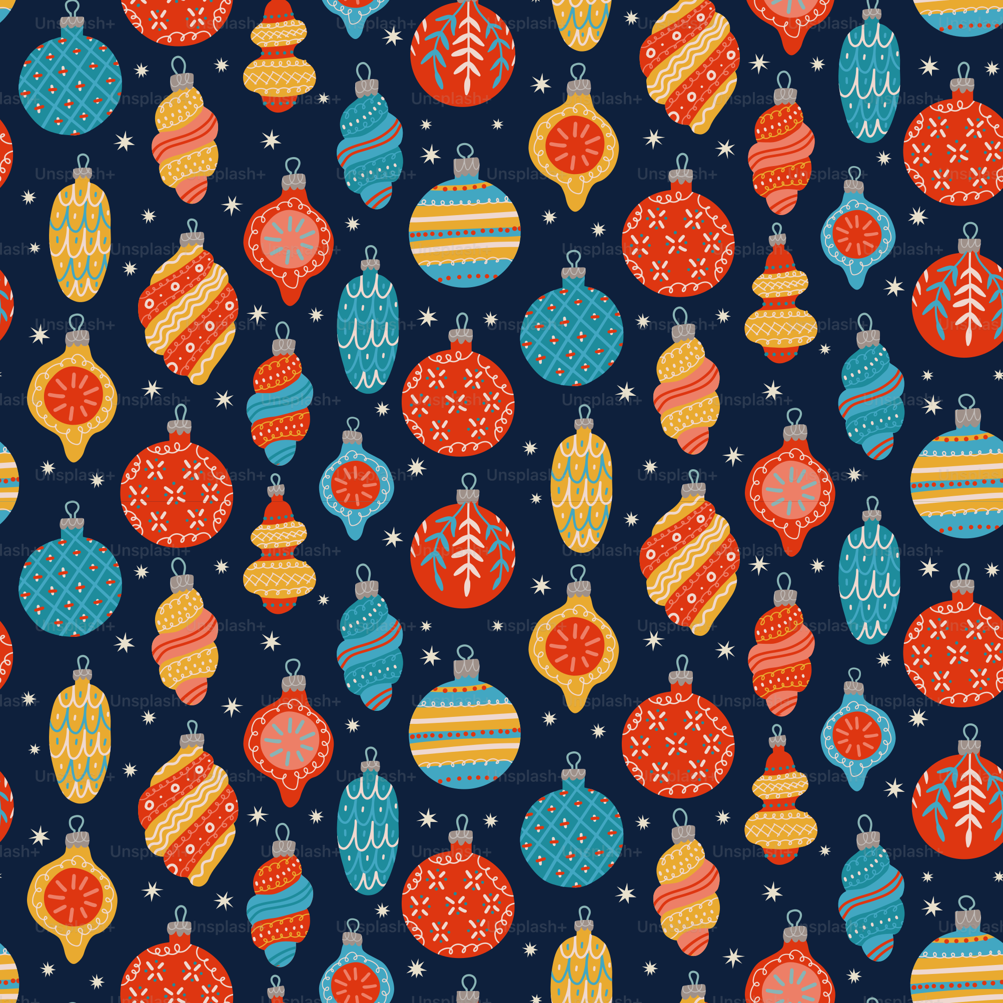 Un motif sans couture de jouets de Noël, de boules et de balles pour les cartes de vœux, les papiers cadeaux. Illustration vectorielle dessinée à la main dans un style cartoon plat.