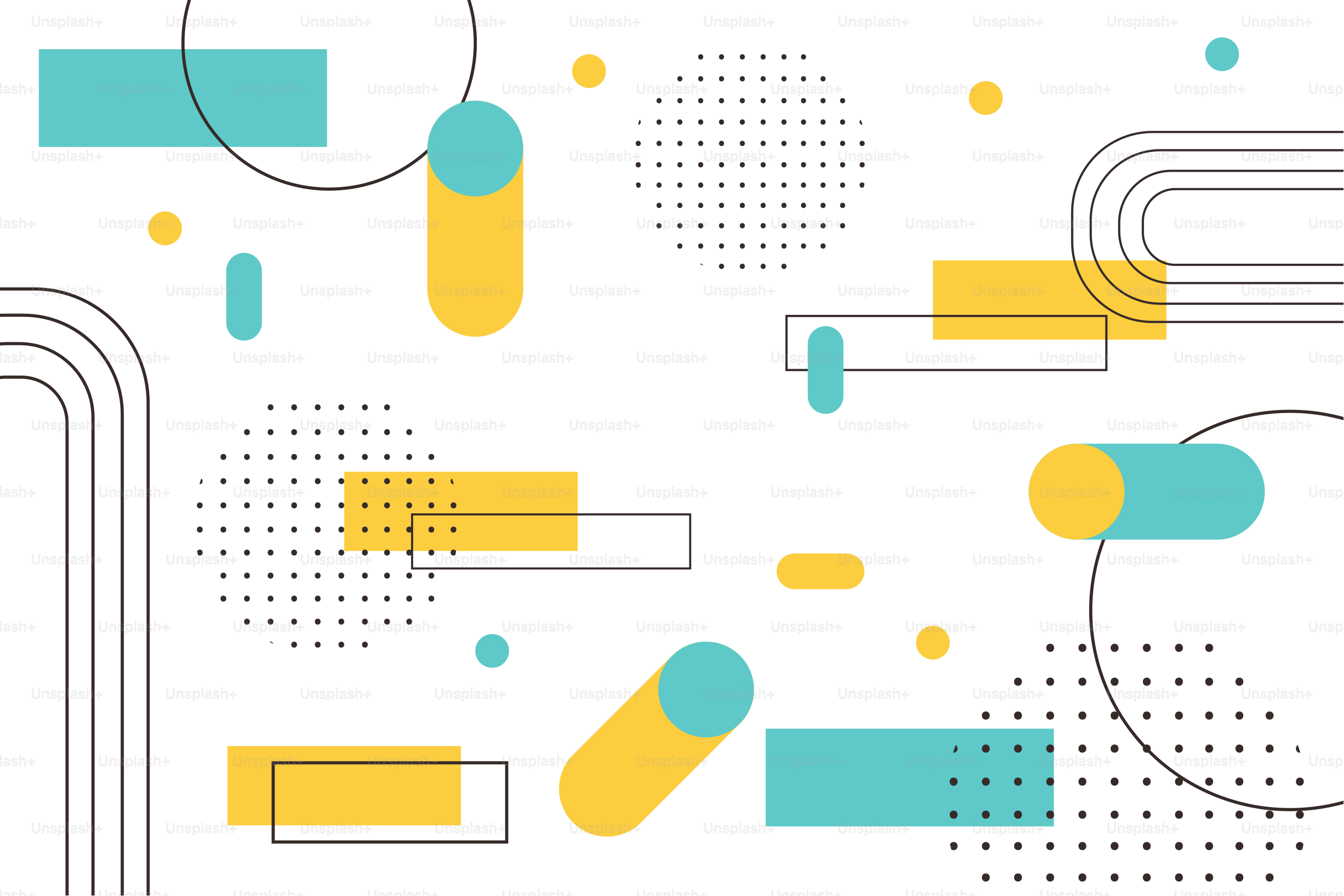 トレンディな抽象図、構図、80年代、90年代スタイル、背景、ベクターイラストレーション