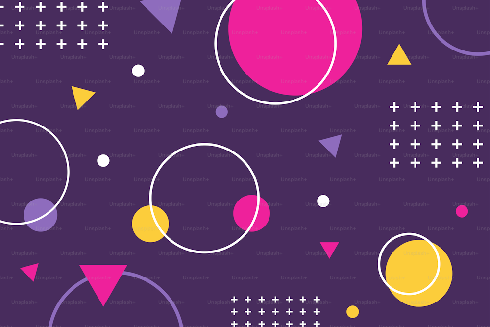 geometric trendy 80s 90s style abstract template vector illustration