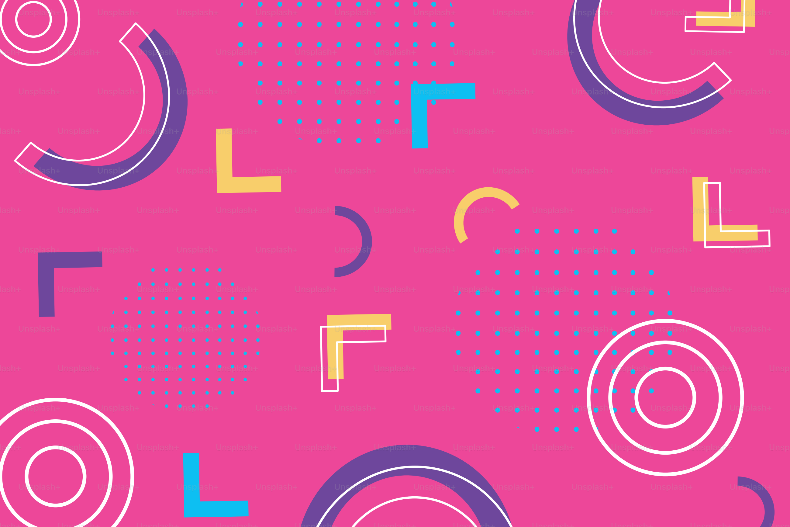 elemente zusammensetzung geometrische trendige 80er jahre 90er jahre stil abstrakte rosa hintergrund vektorillustration