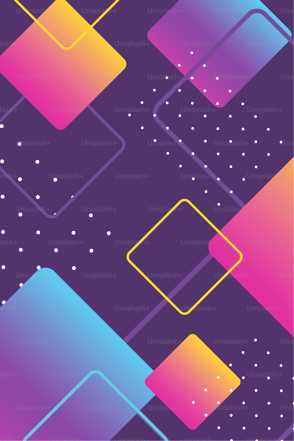 trendy 80s 90s style abstract geometric shape for brochure cover vector illustration