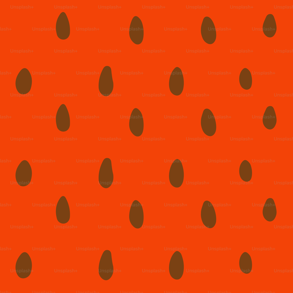 Seamless pattern of red fresh watermelon with brown seeds. Simple and beautiful abstract vector flat background
