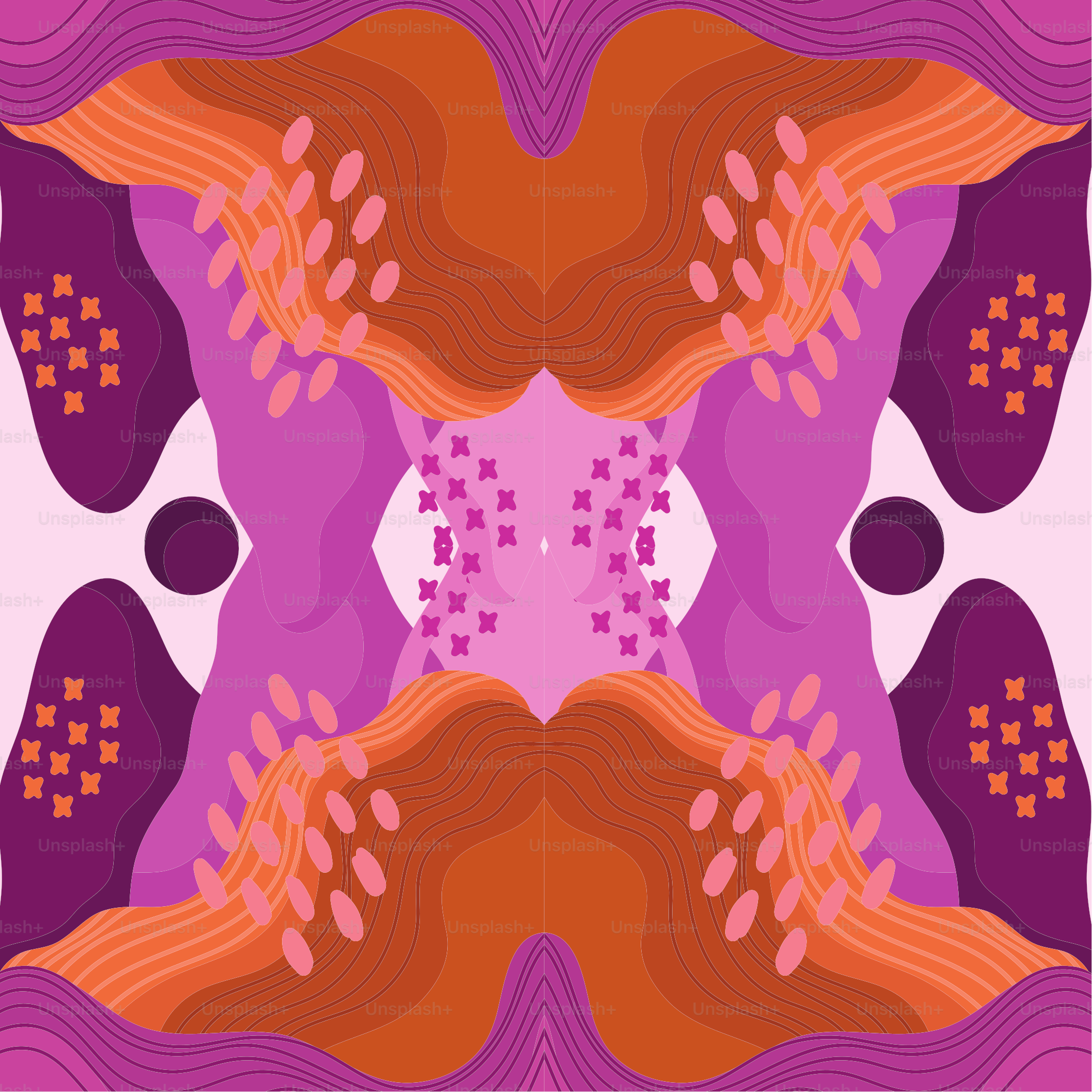 abstract landscape colored waves natural creative layout vector illustration