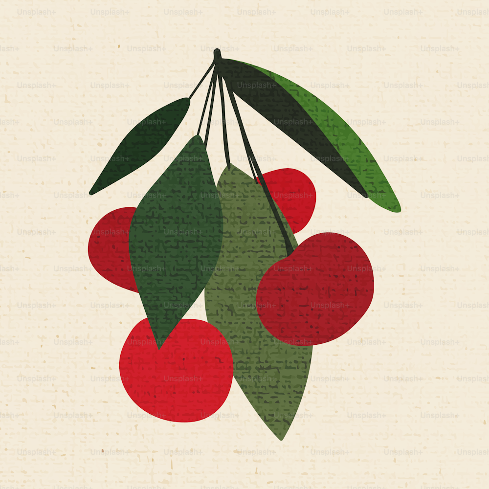 Vintage illustration of fruits in Japanese style. Poster for menu design, restaurant decor, grocery stores.
