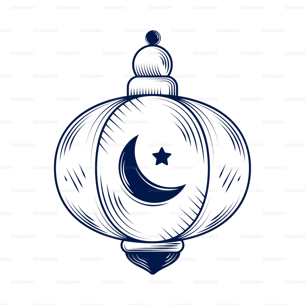 ícone da lanterna tradicional árabe isolado