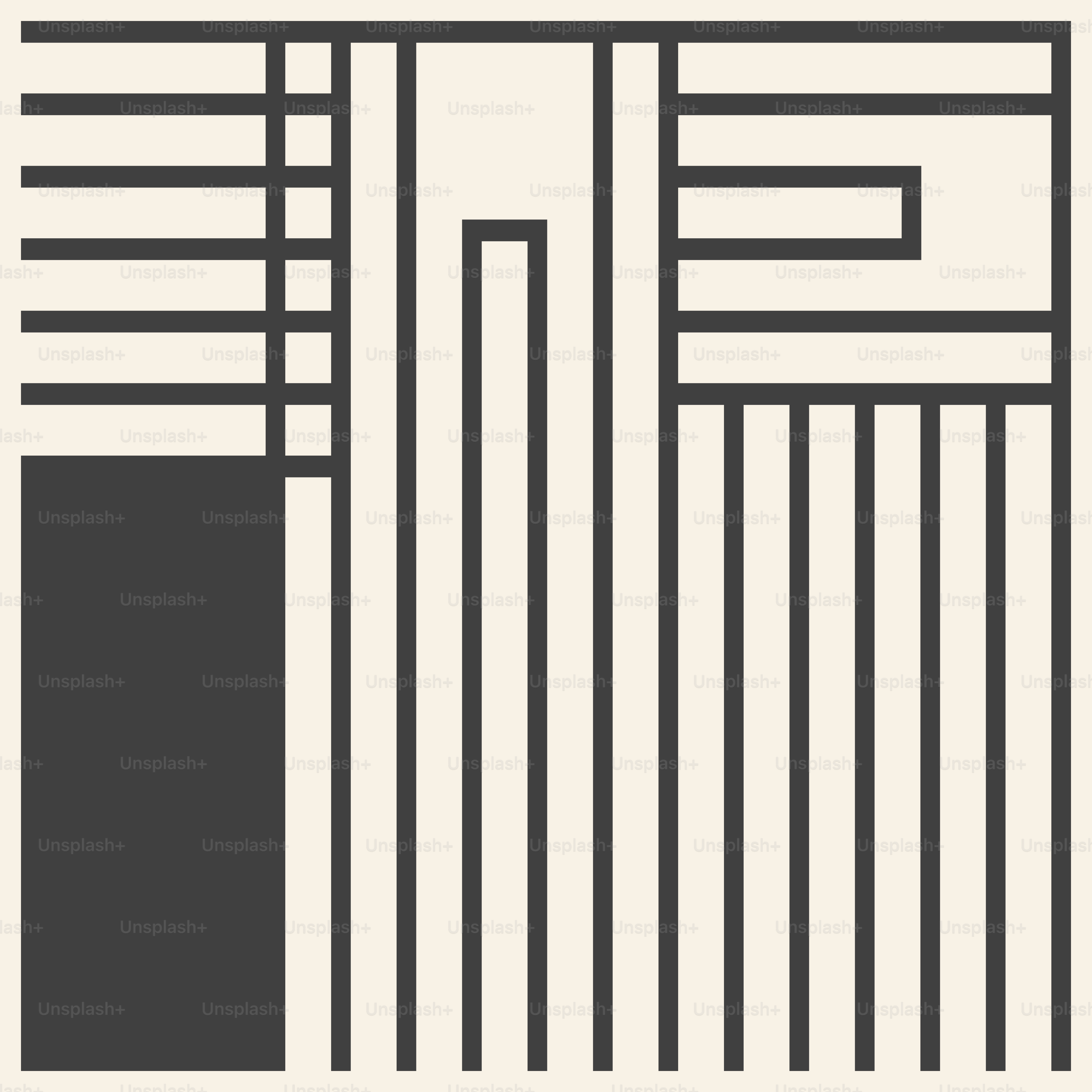 Square poster for social networks, web design. Abstract minimalistic aesthetic background with geometric shapes, stripes, lines.