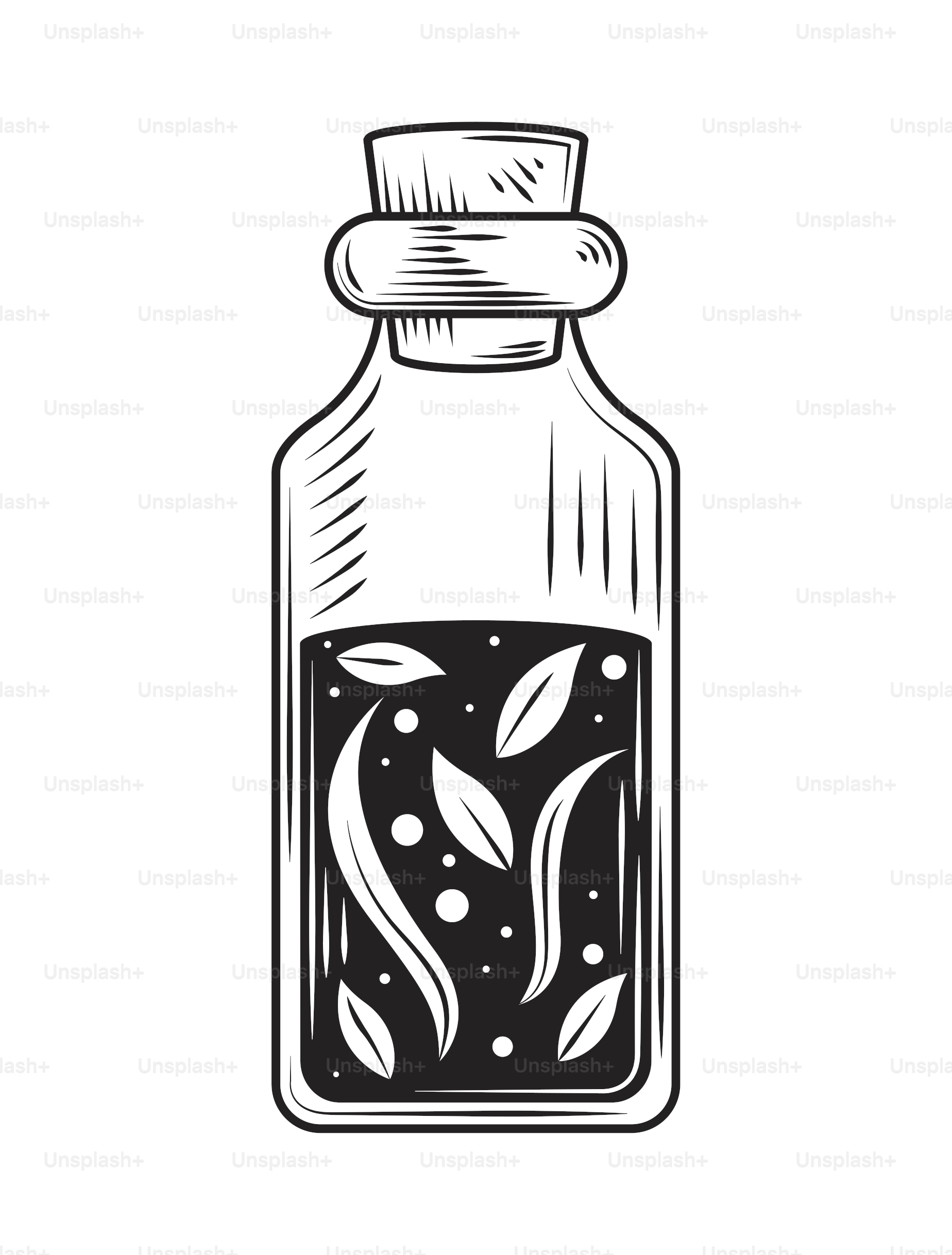 alchemy potion bottle isolated icon