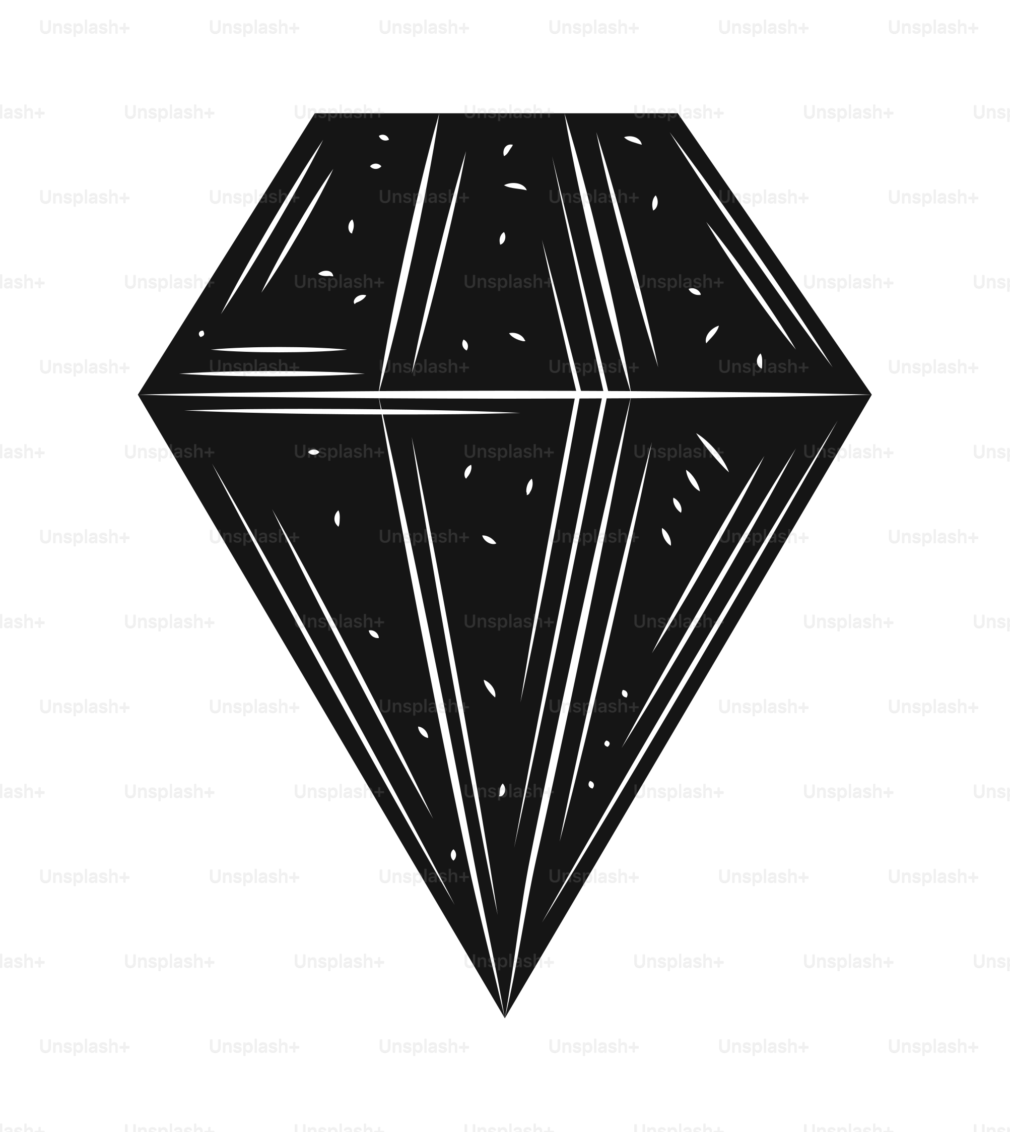 diamond colorless esoteric icon isolated