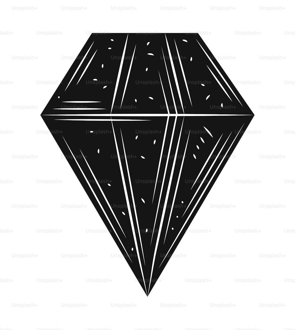 diamond colorless esoteric icon isolated
