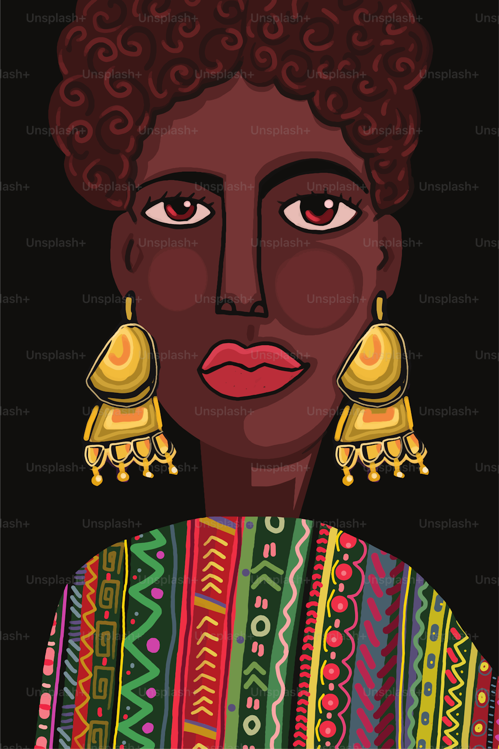Ritratto di una donna afroamericana