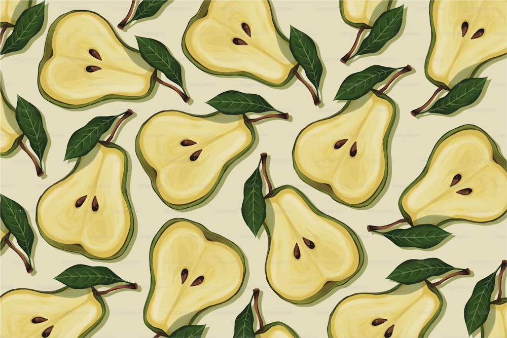 Vector of  Pears seamless pattern