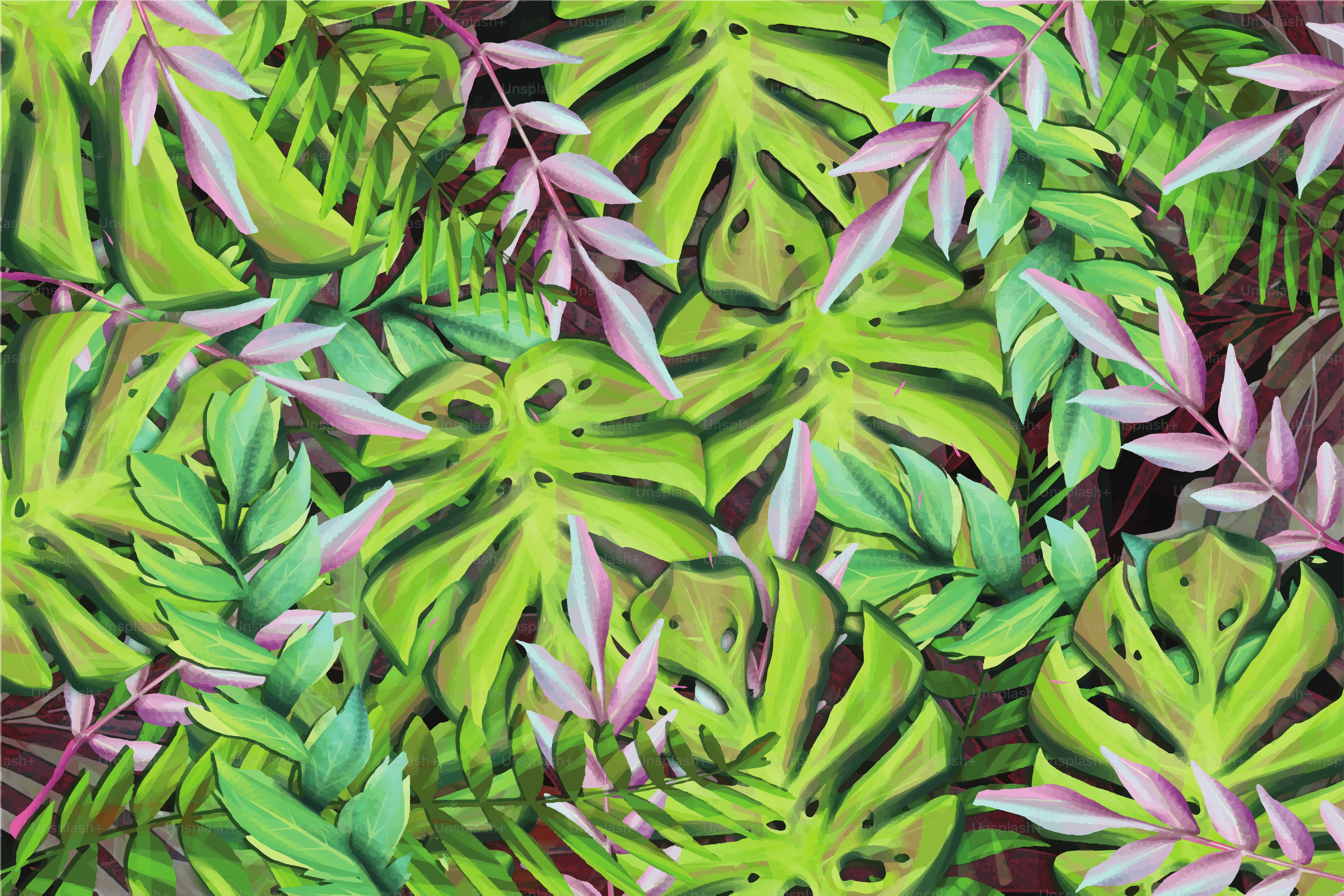 Tropical floral background