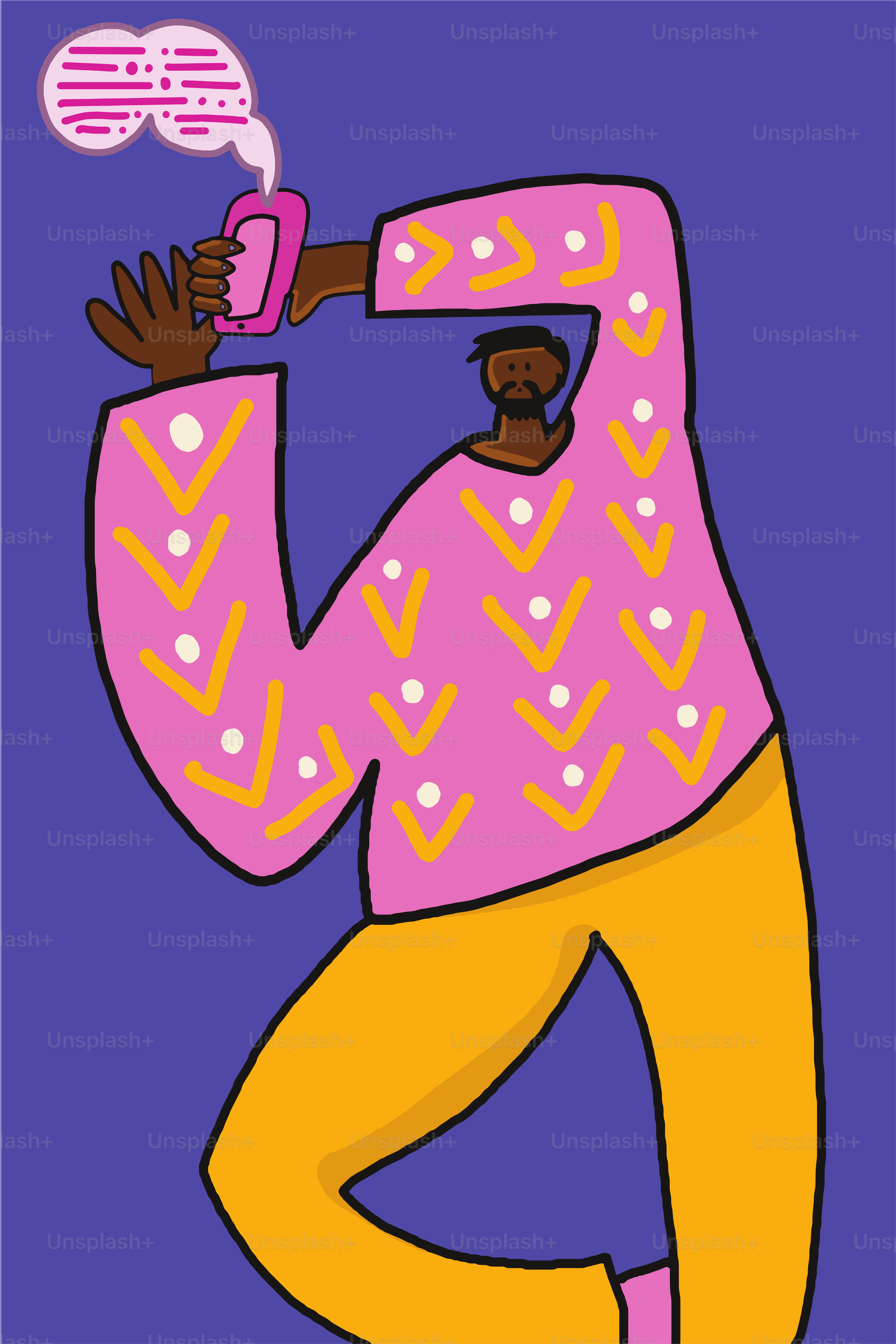 Un hombre tumbado y enviando mensajes a su novia antes de irse a dormir