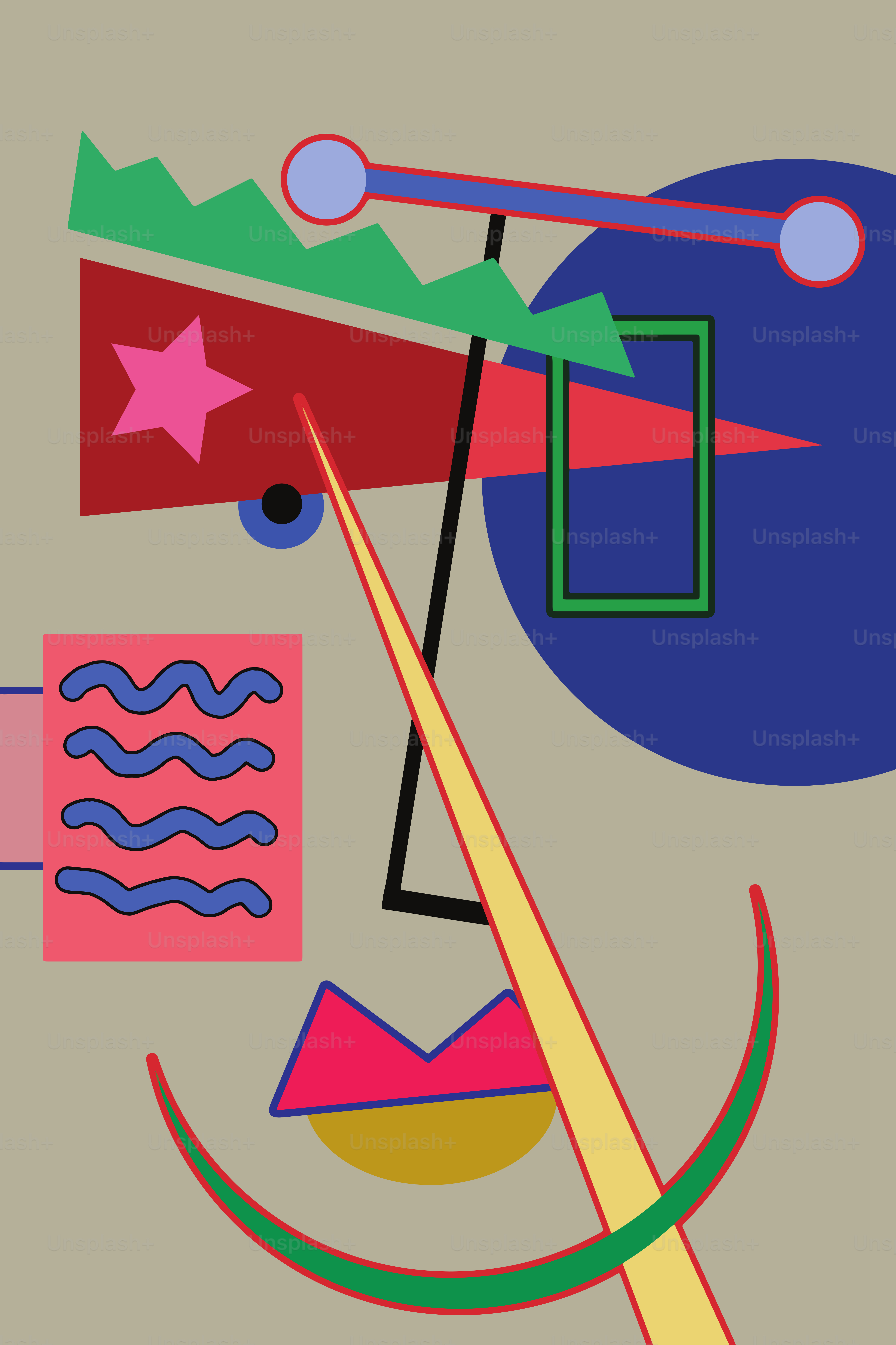 Cubism modern young man portrait