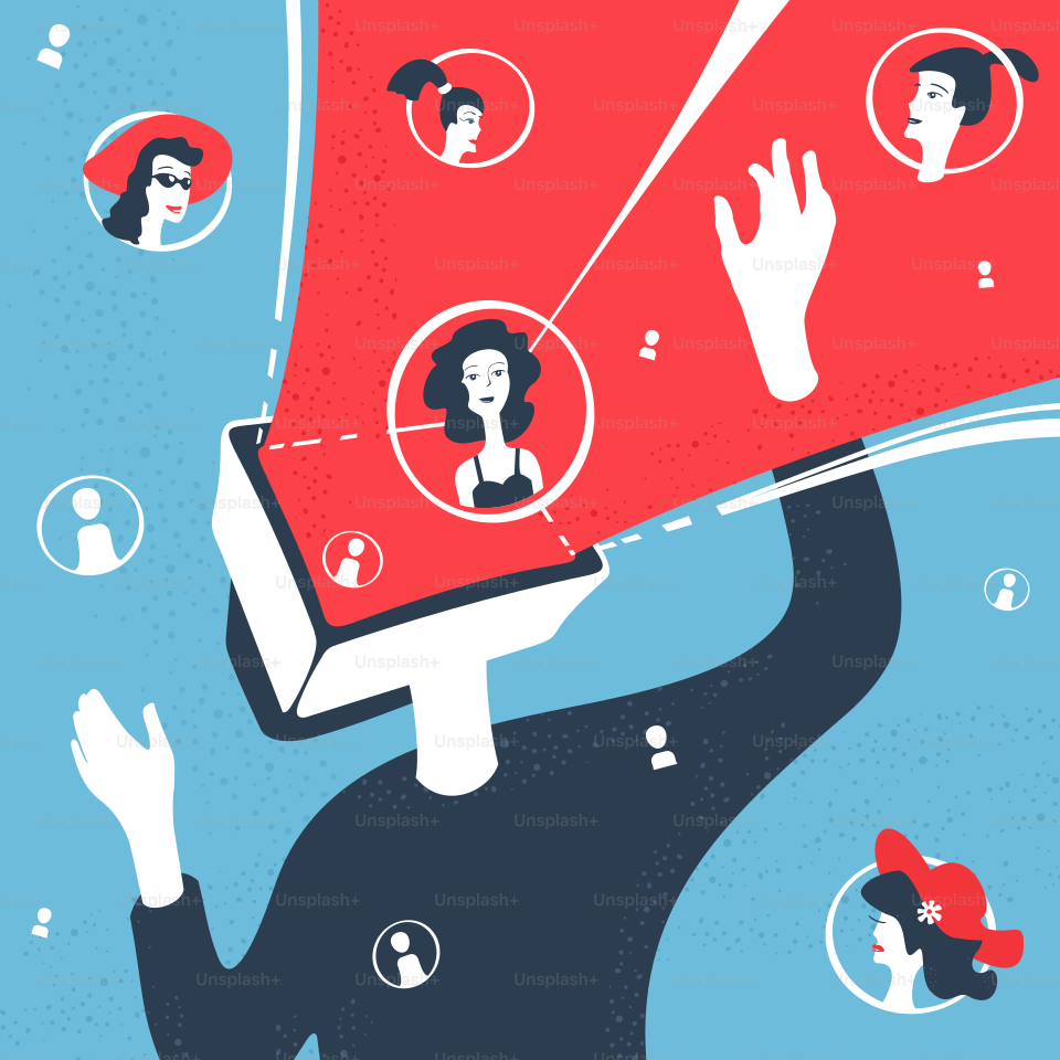 Vektorillustration Concept User Online EPS 8 Dateiformat