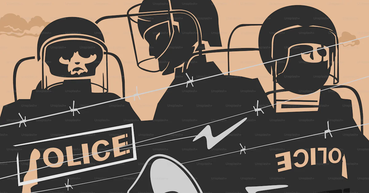 Attack Police Vector Vector Illustration Protest and Police Squad vector – Abstract Image on ...
