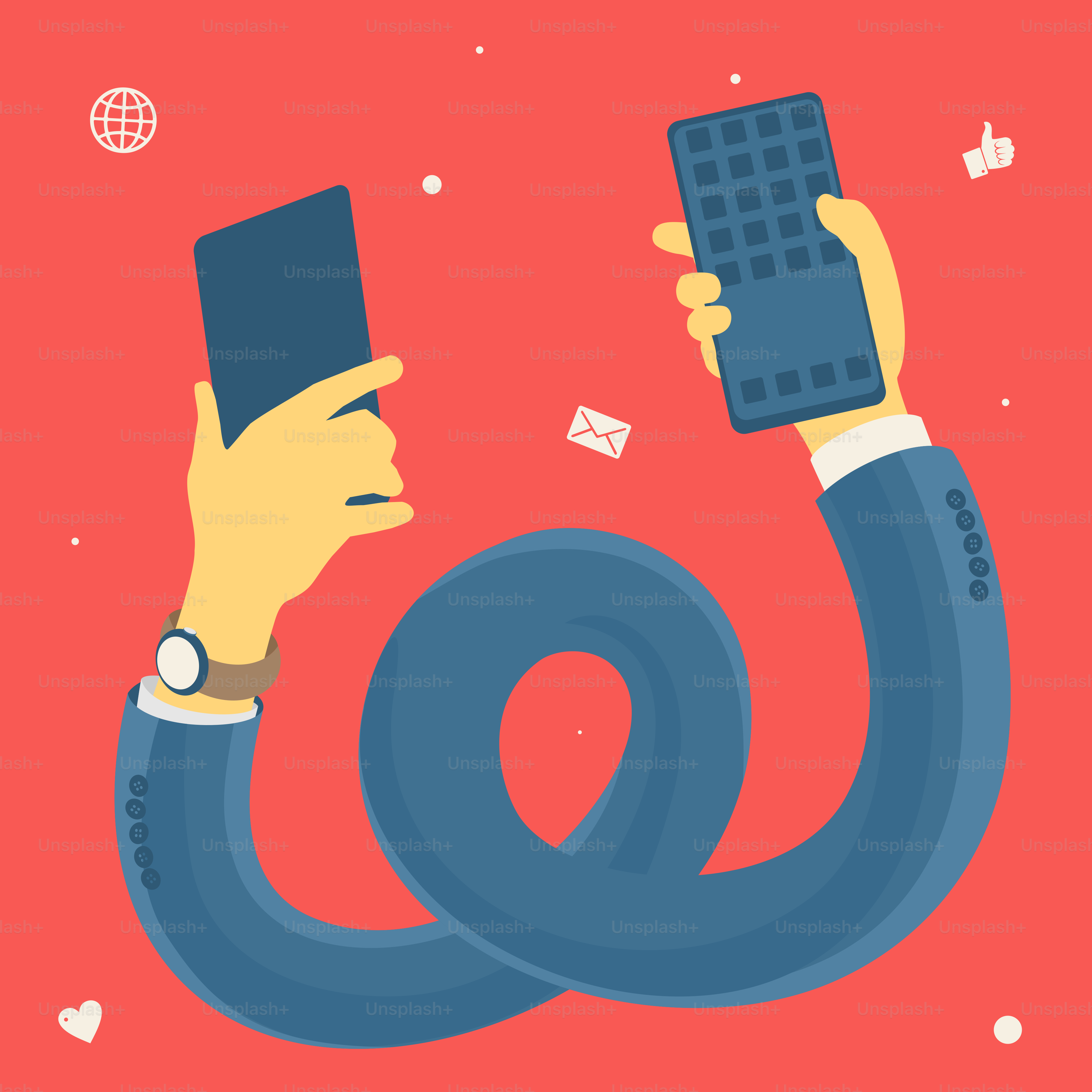 Símbolo de ilustración vectorial Comunicación moderna