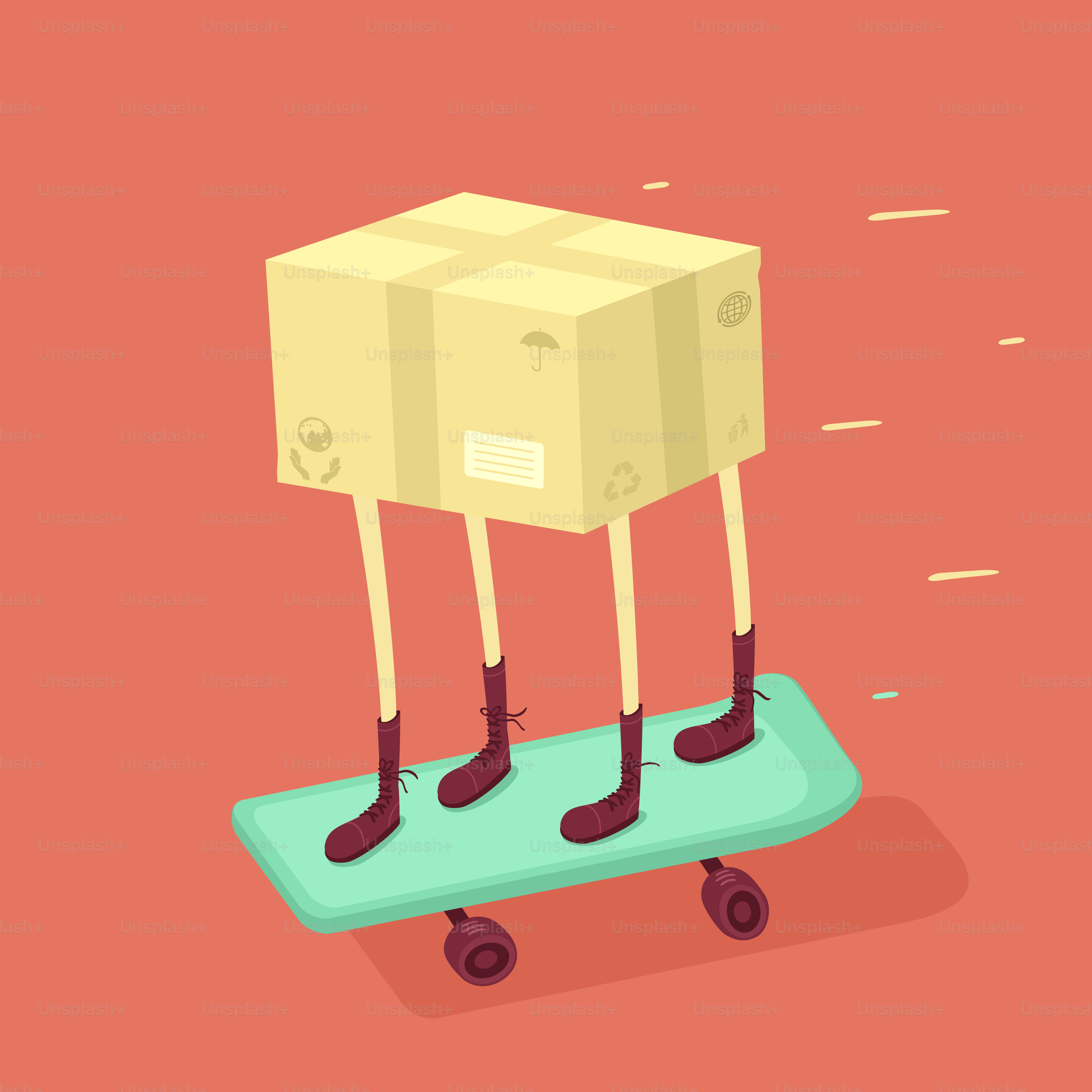 Parcela da ilustração do vetor no caminho