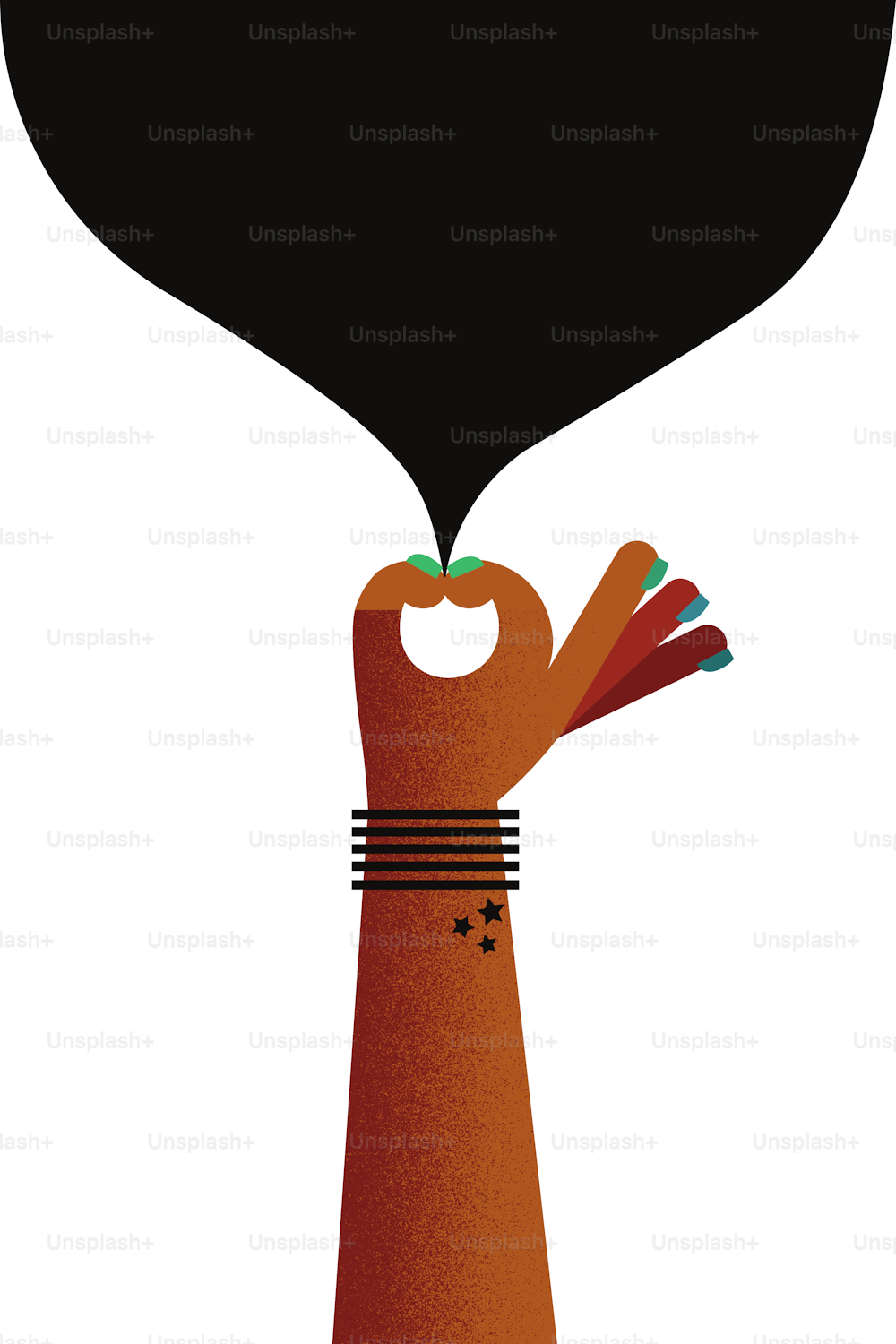 Anti-racism movement poster, Black History Month