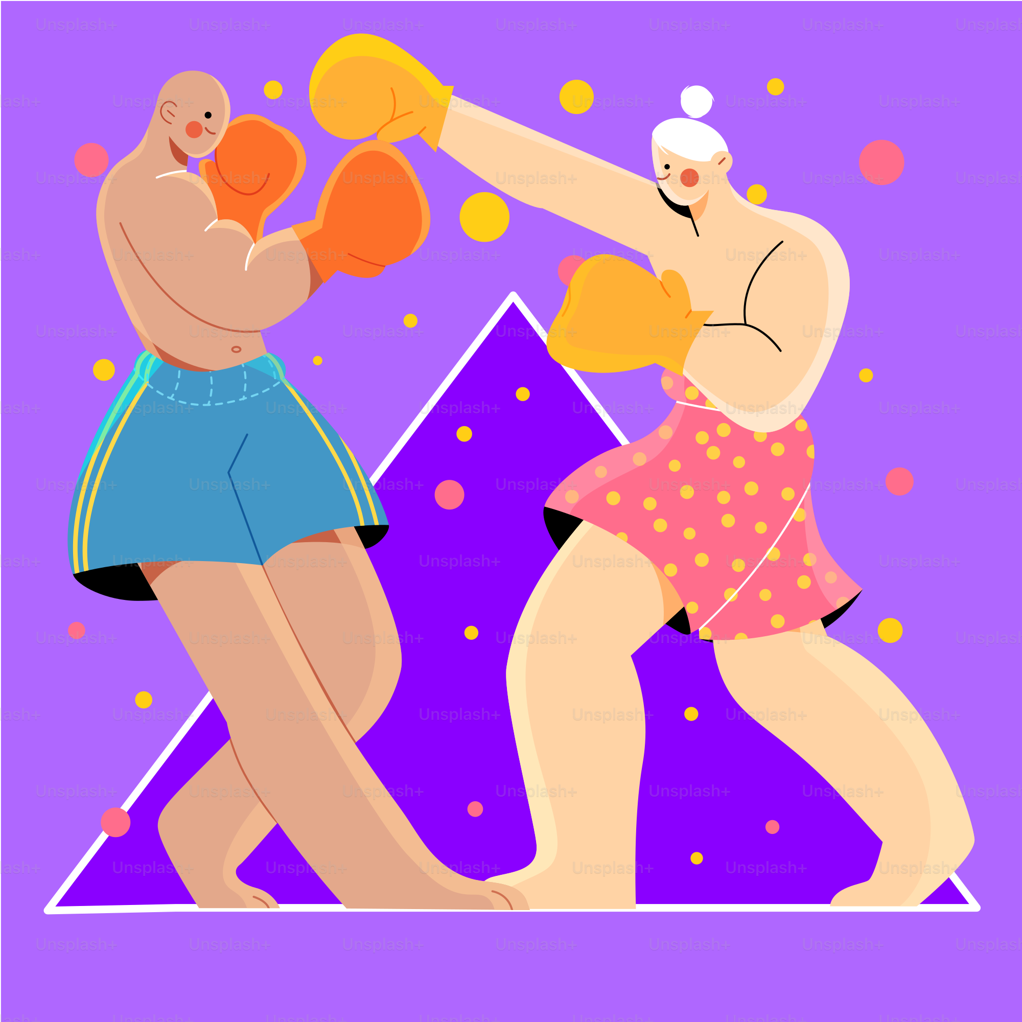 um casal de mulheres em trajes de banho boxe