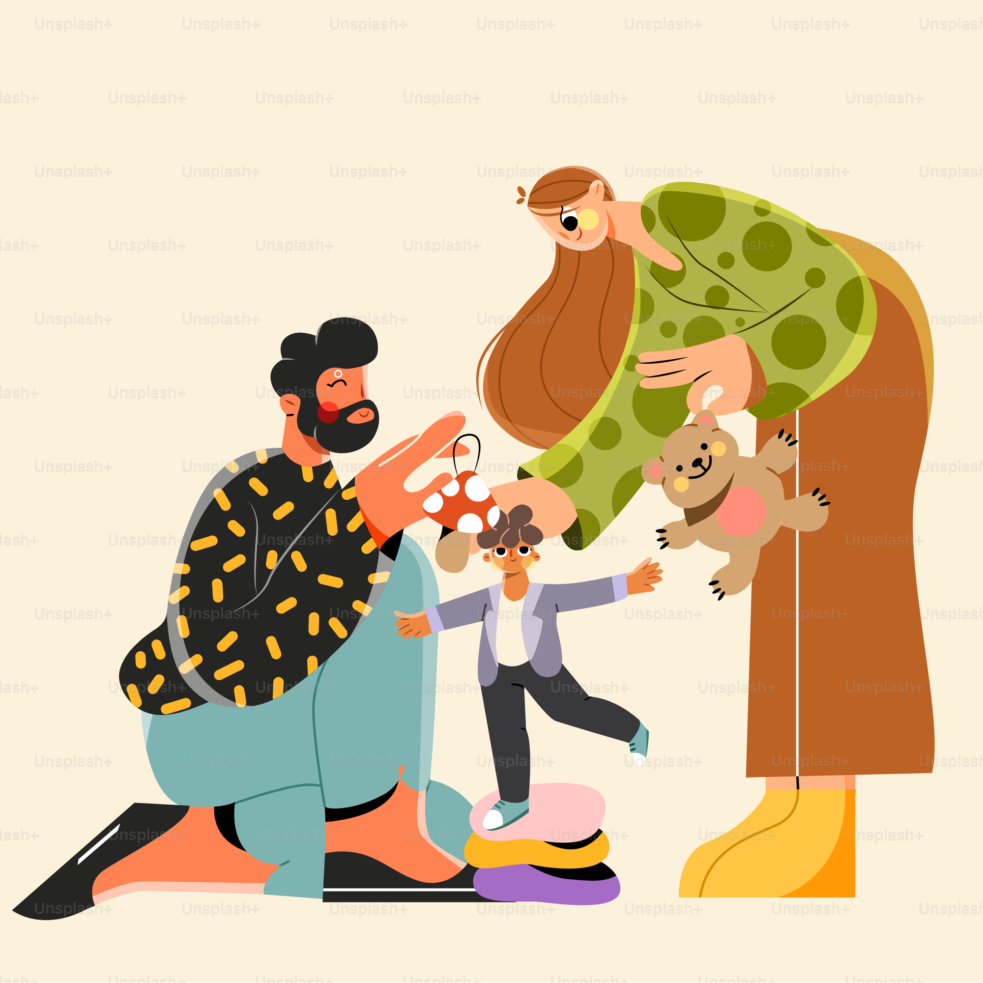 eine Gruppe von Menschen, die umeinander stehen