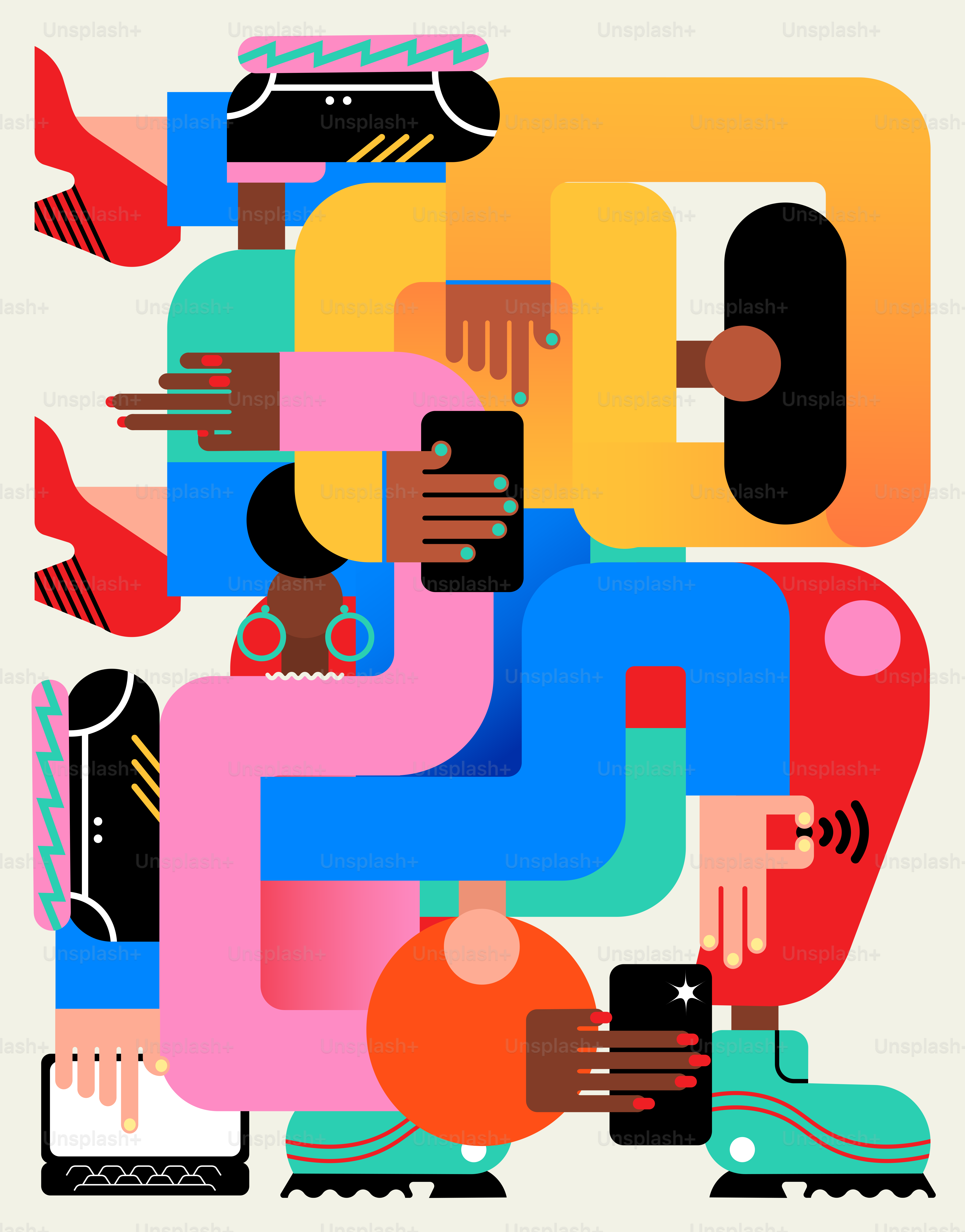 a group of people with their hands together