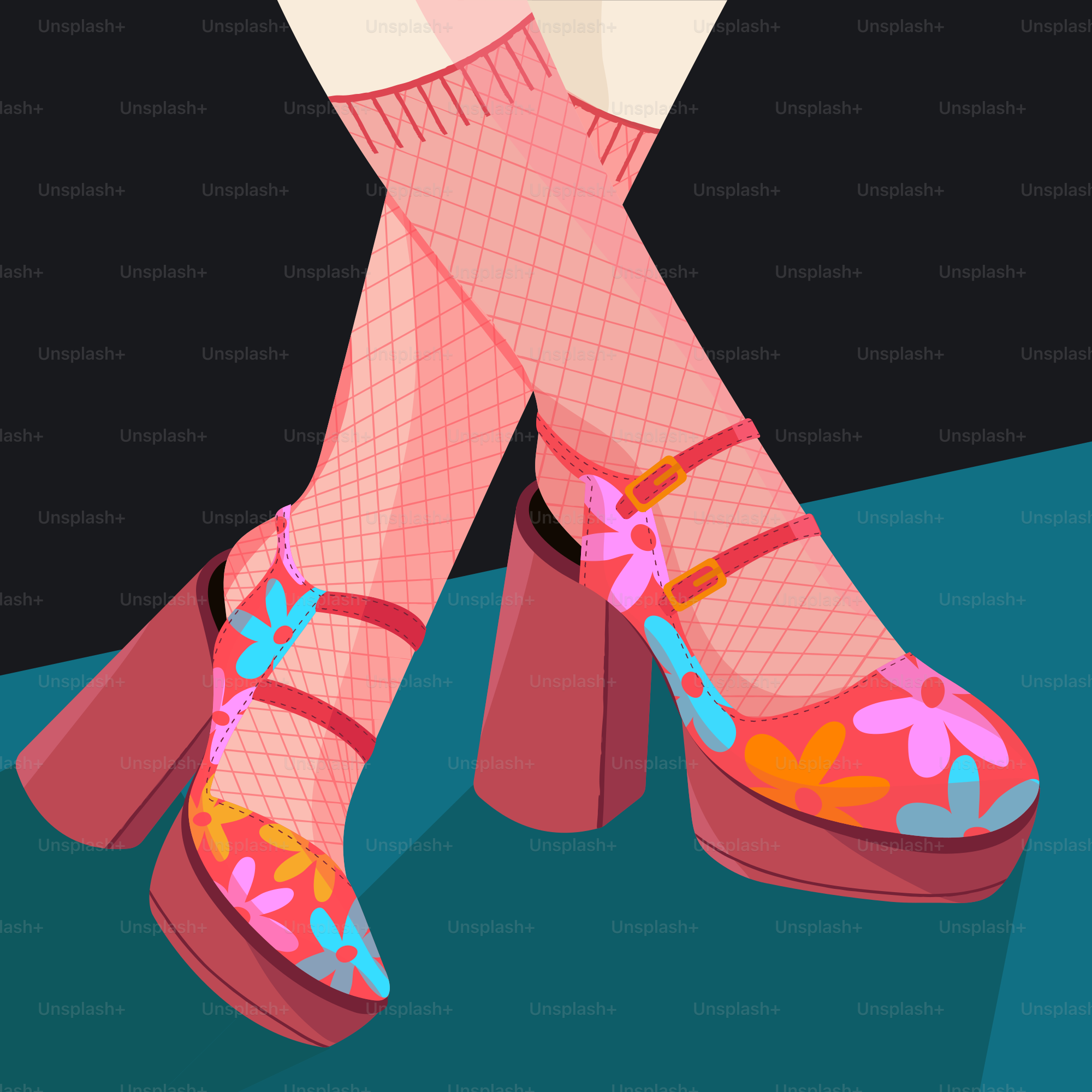 a close up of a person's legs wearing high heels