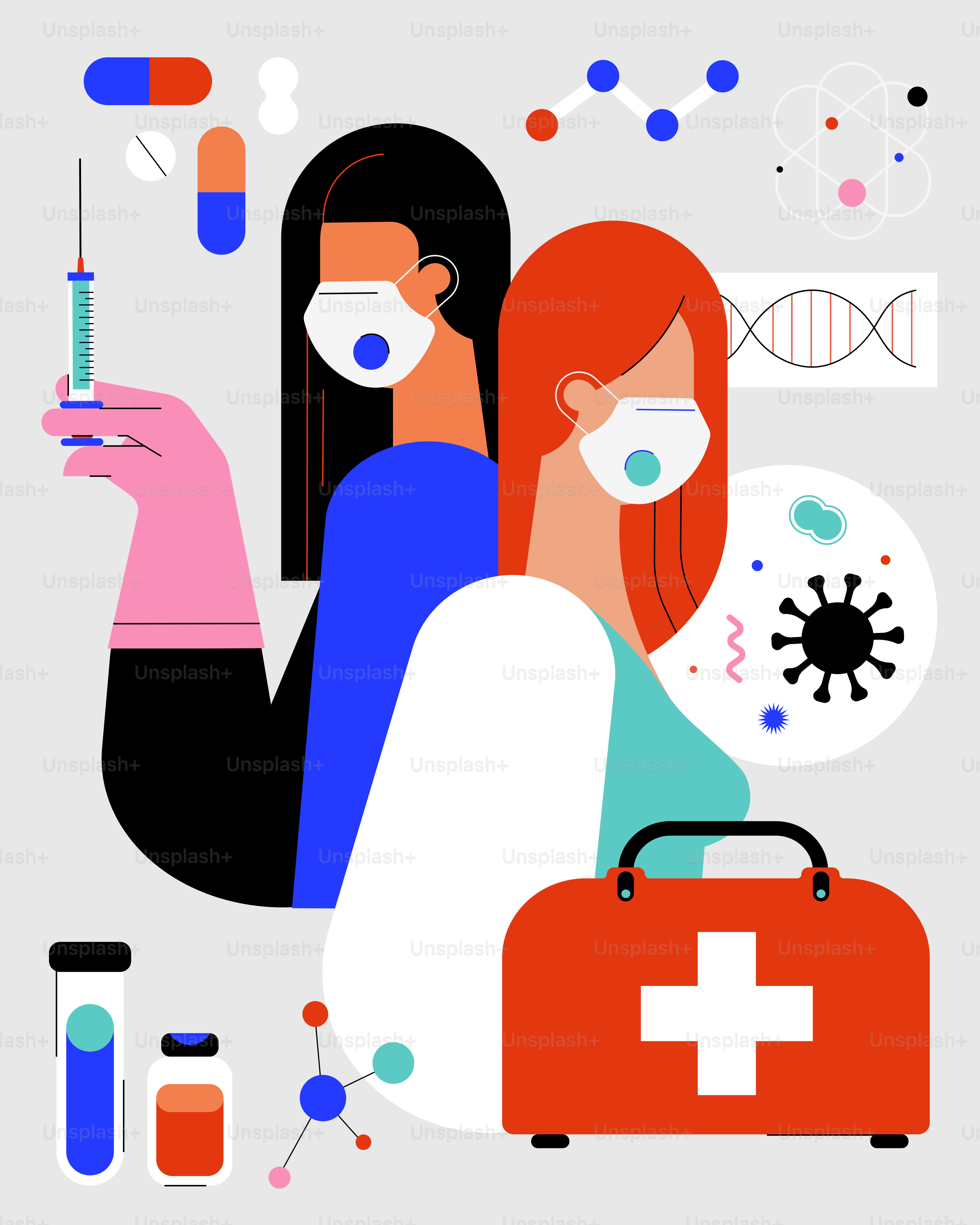 a woman in a medical mask is holding a syquet