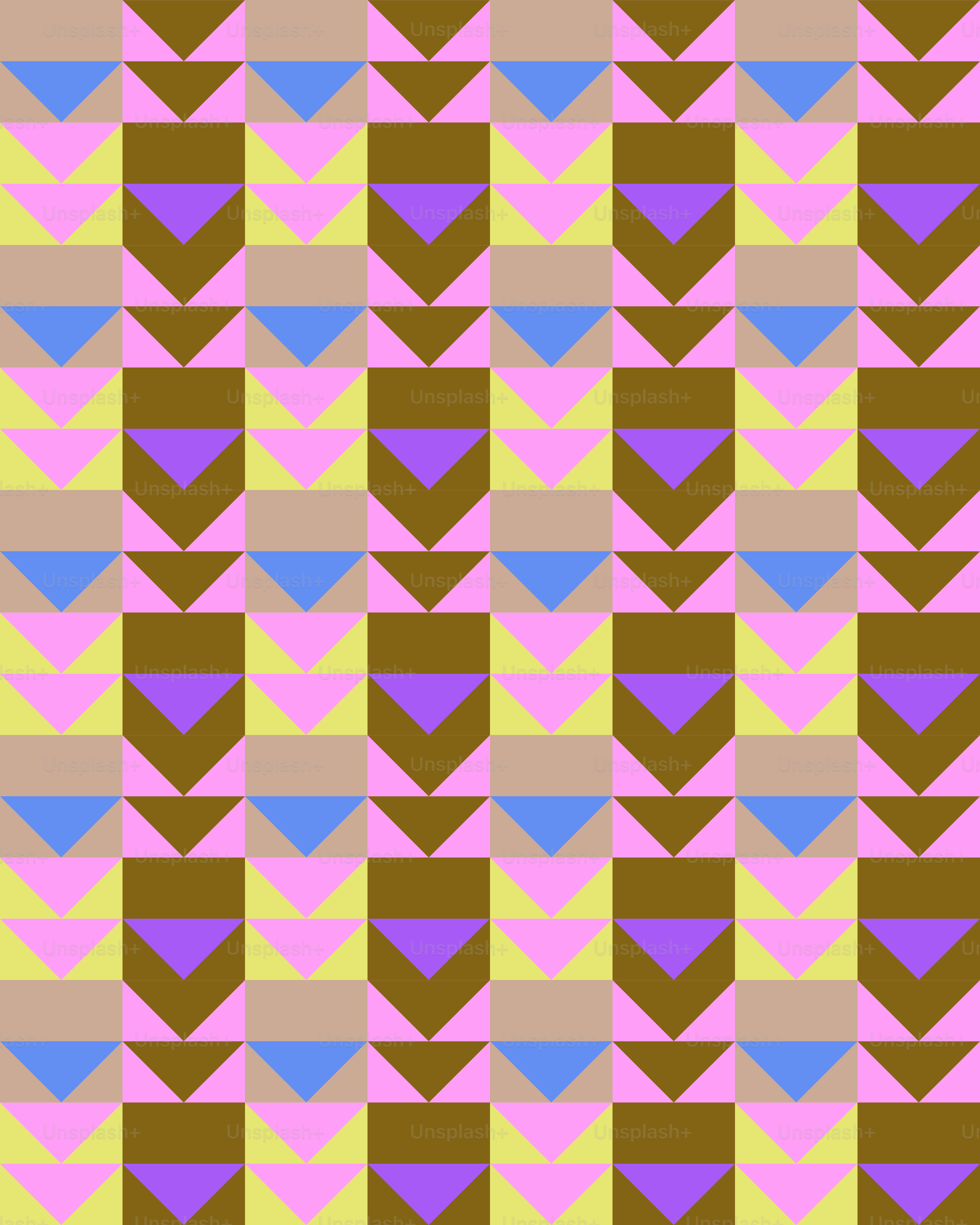 ハートが描かれたとてもカラフルなパターン