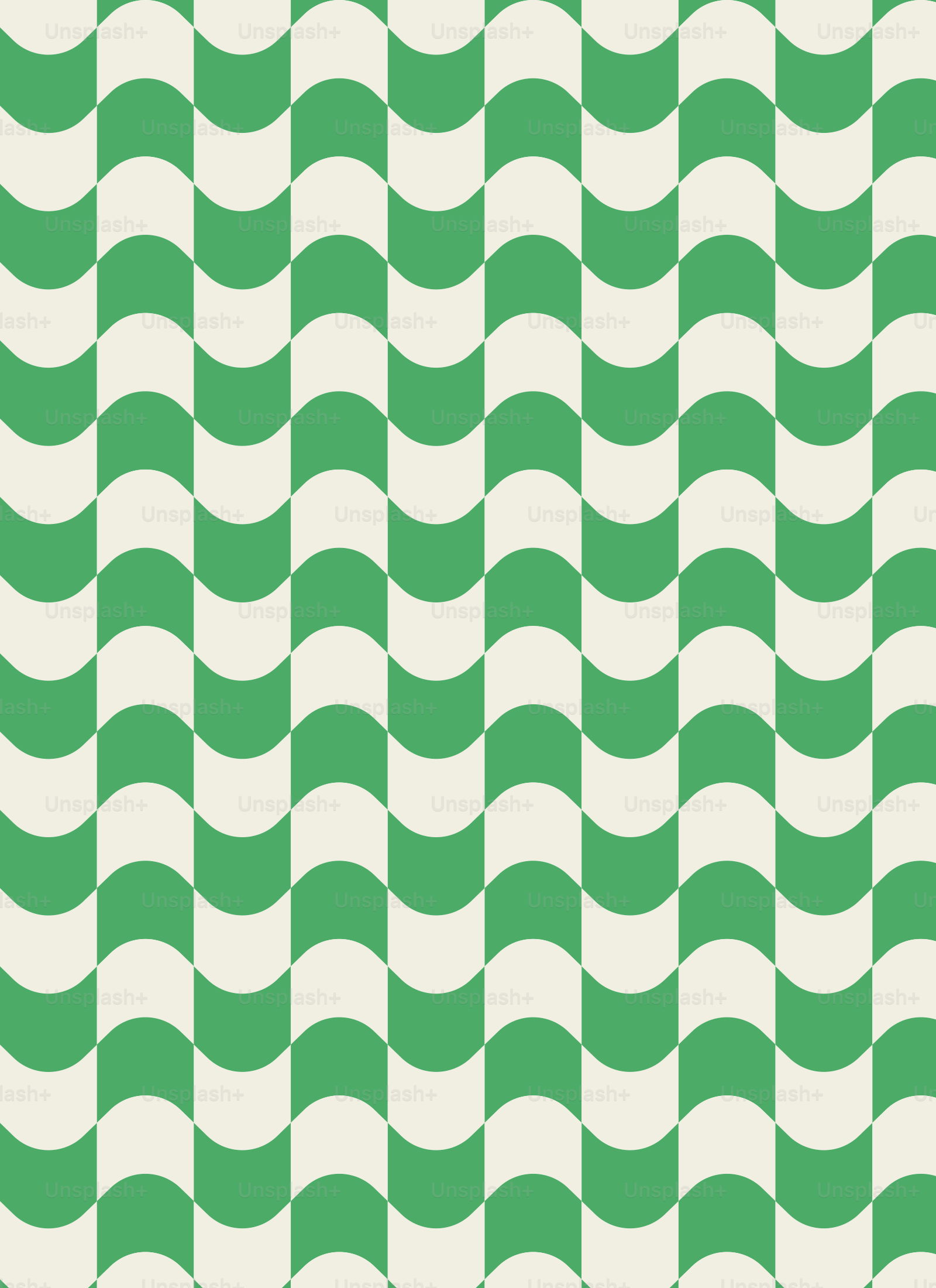 a green and white pattern with wavy lines