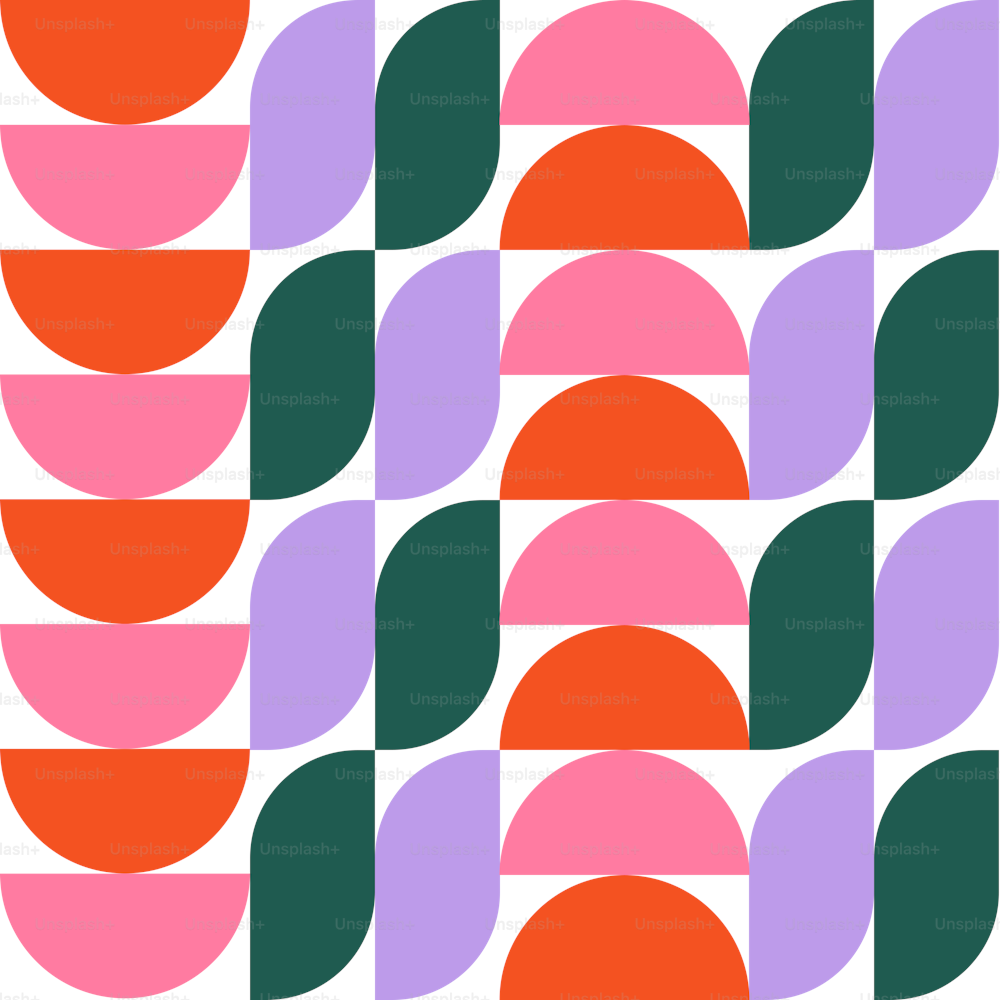 a pattern with different colors on a white background