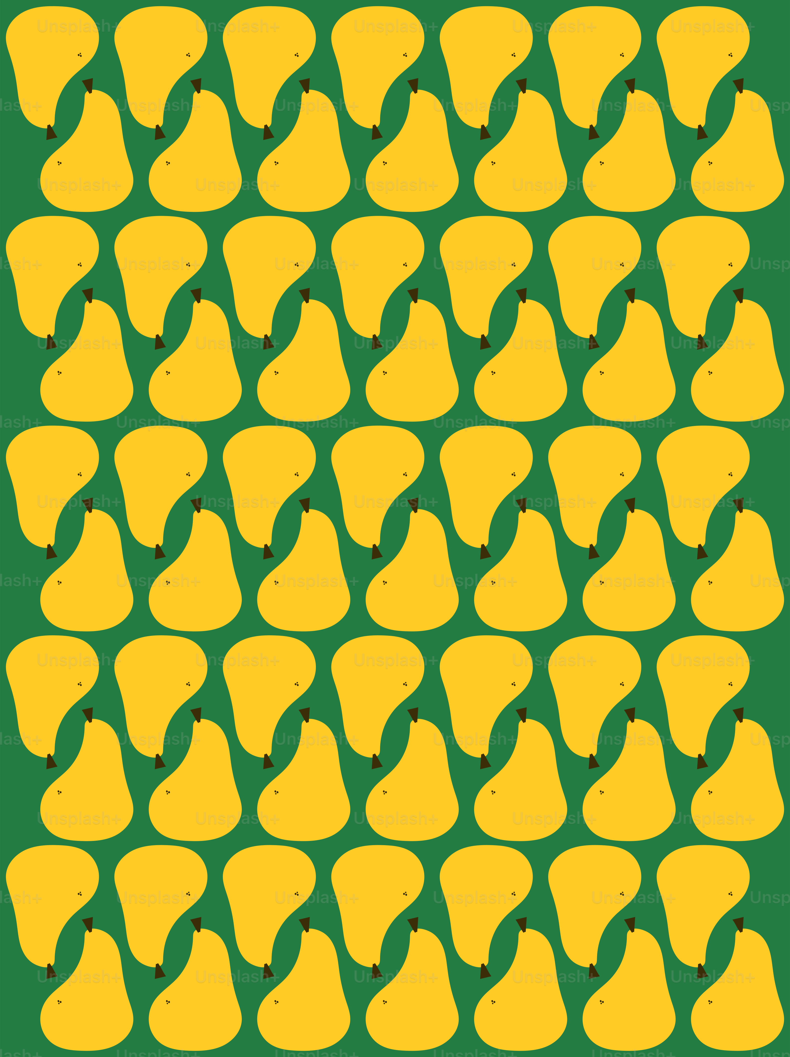 um fundo verde e amarelo com um cacho de bananas