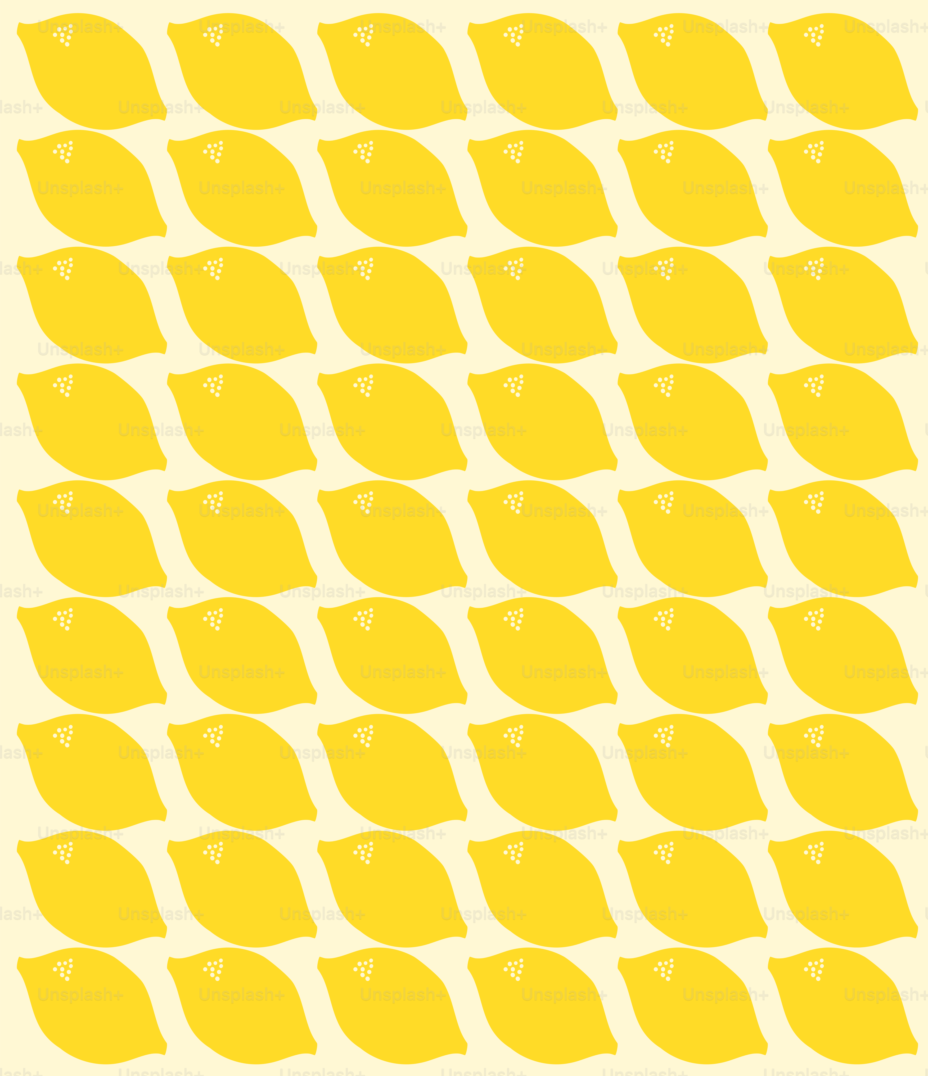 a pattern of yellow leaves on a white background