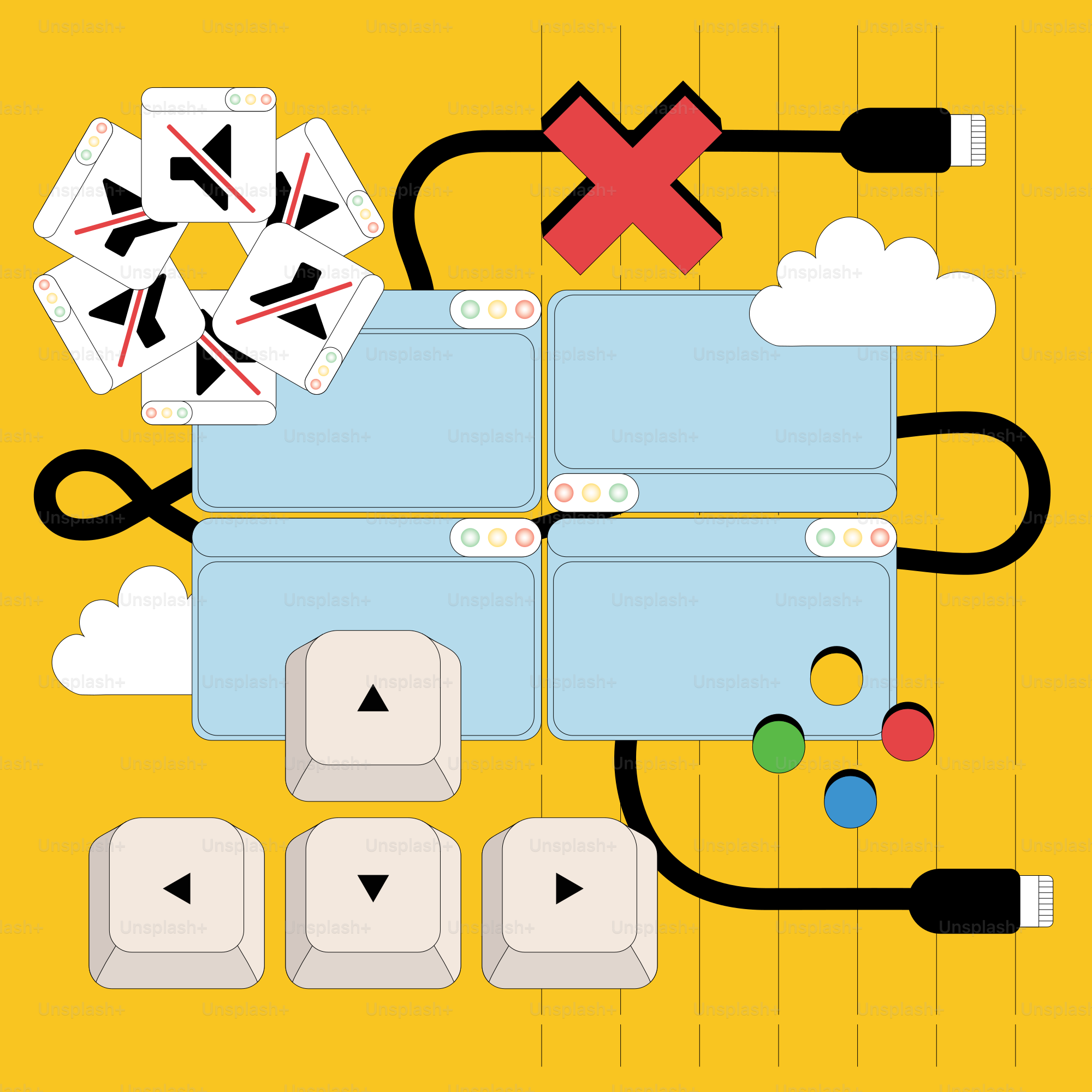 a computer screen with a bunch of different objects on it