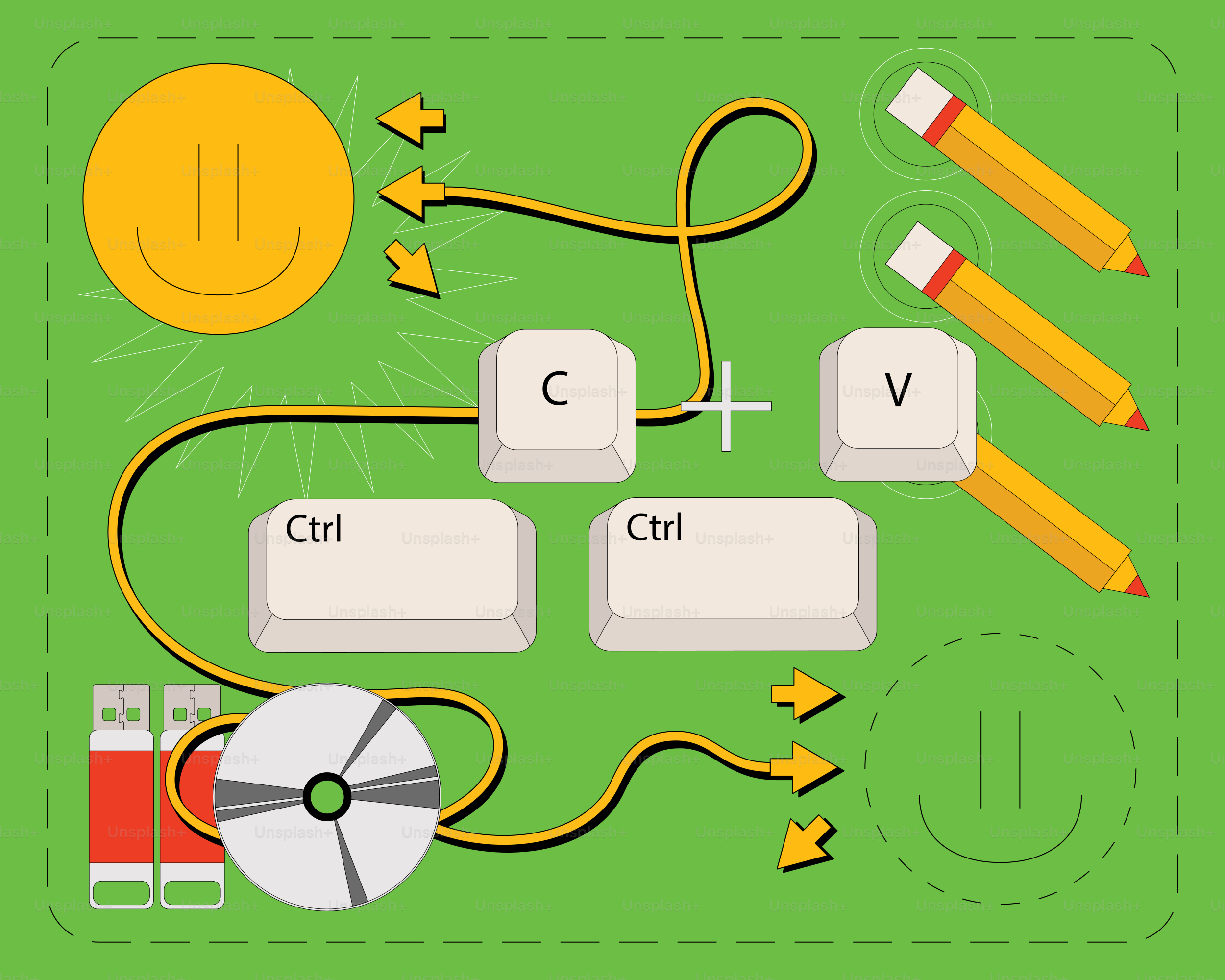 マウスとキーボードキーを備えたコンピュータキーボード