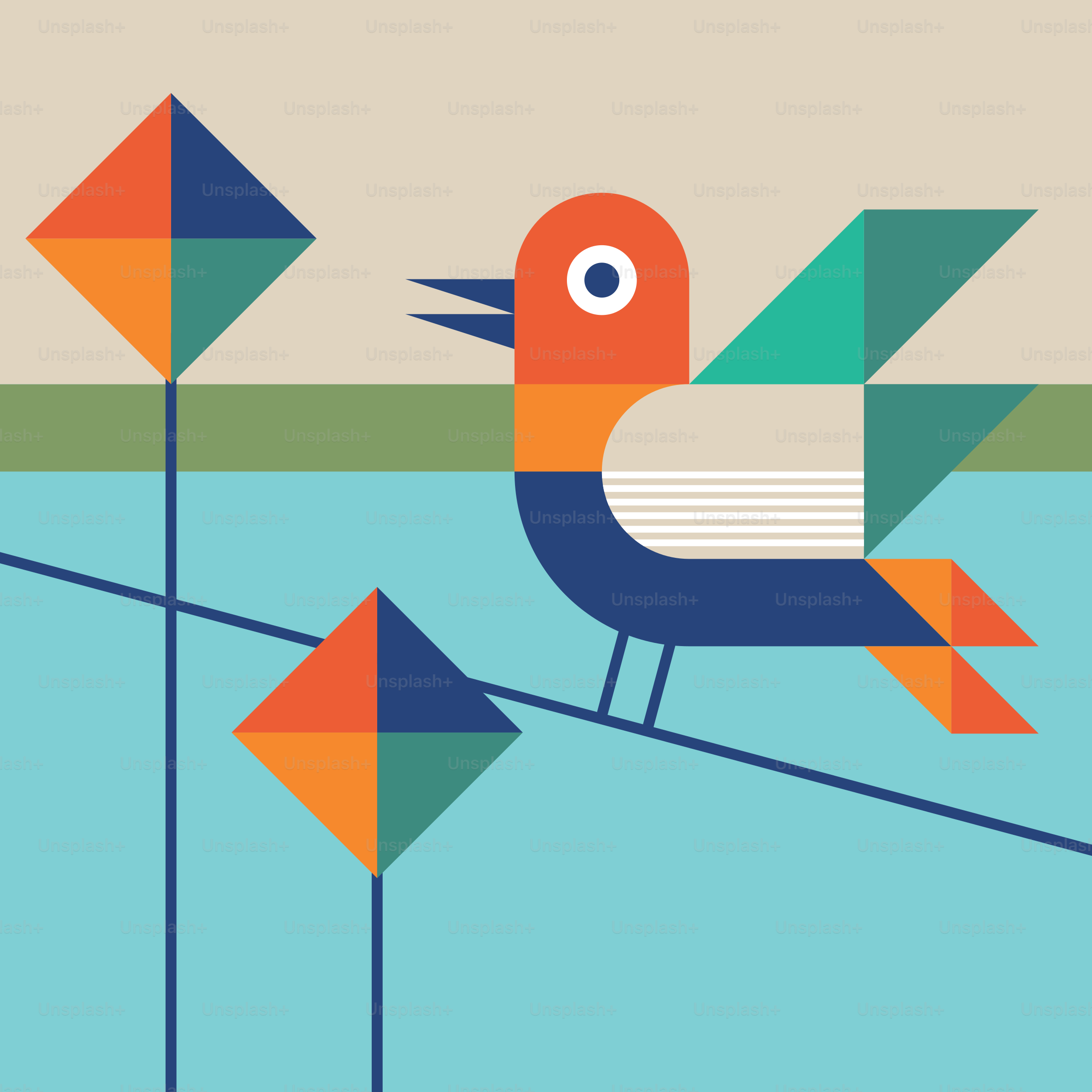 a colorful bird sitting on top of a wooden pole