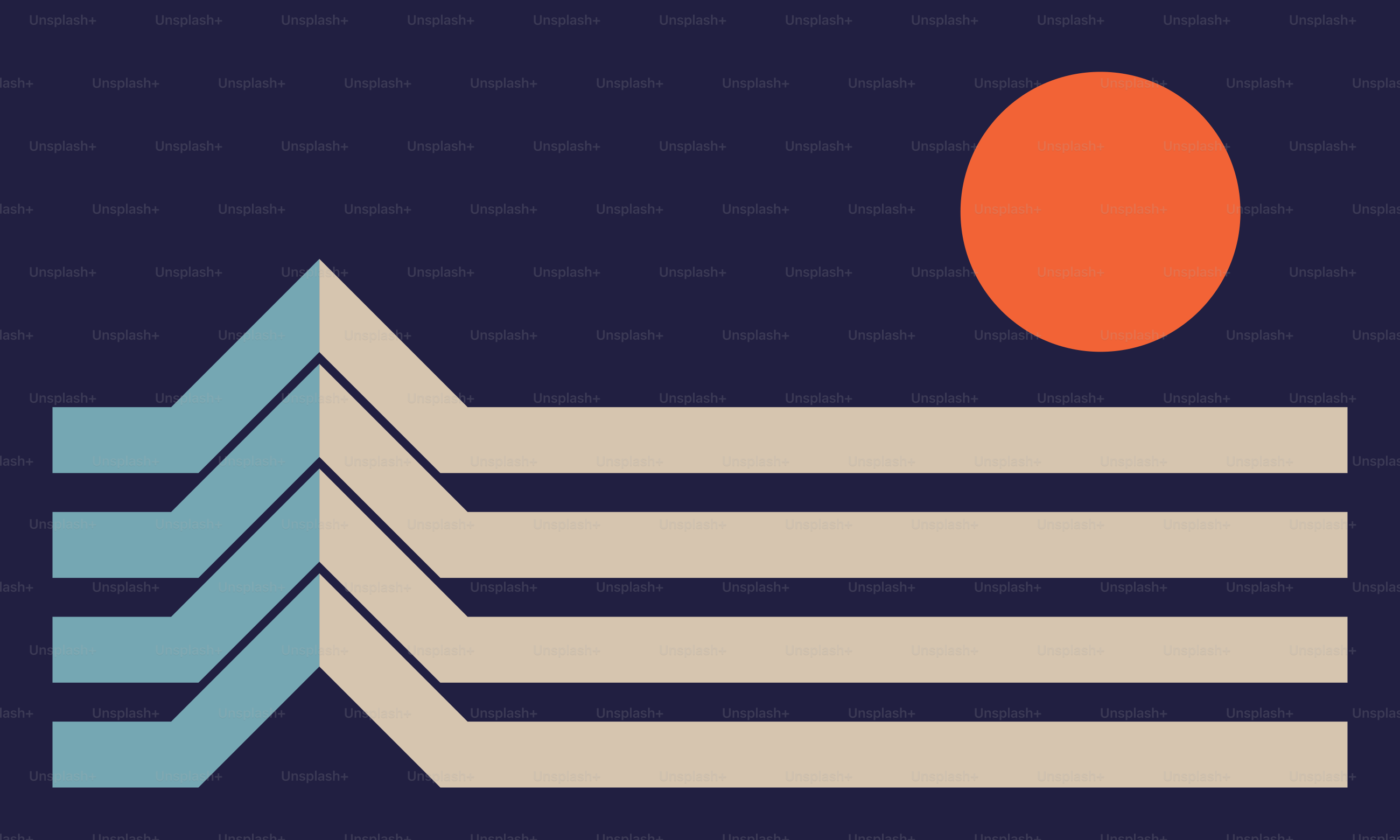 해가 건물 지평선 너머로 지고 있다