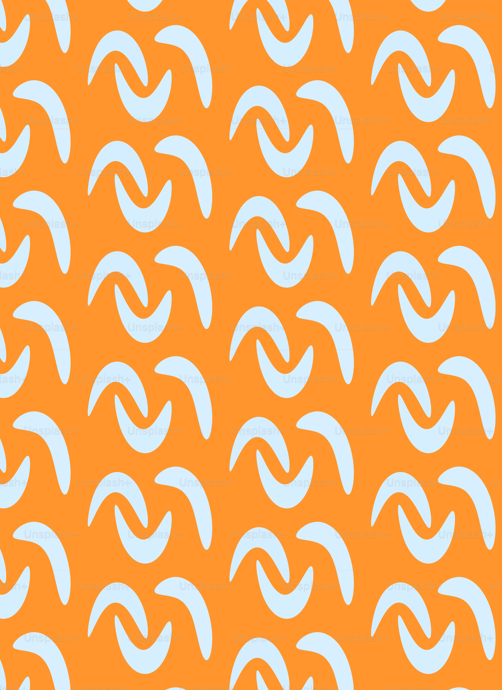 an orange and white background with white swirls