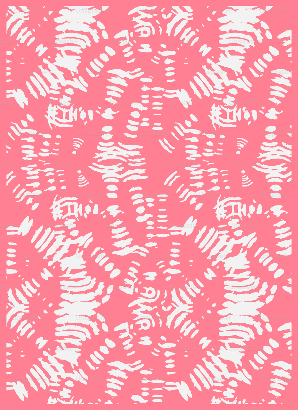 a pink and white pattern on a pink background
