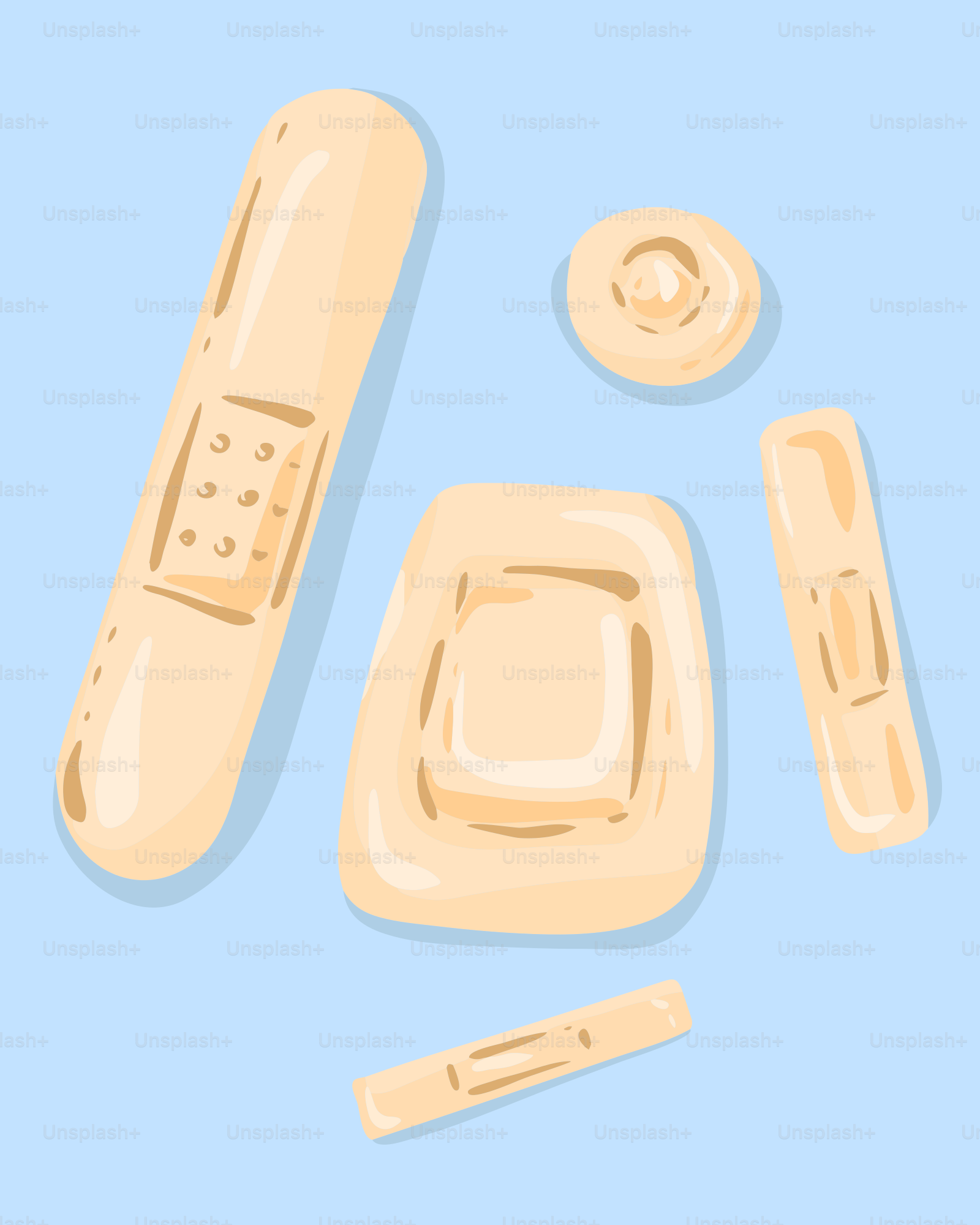 a wii remote and nunchuck laying next to each other