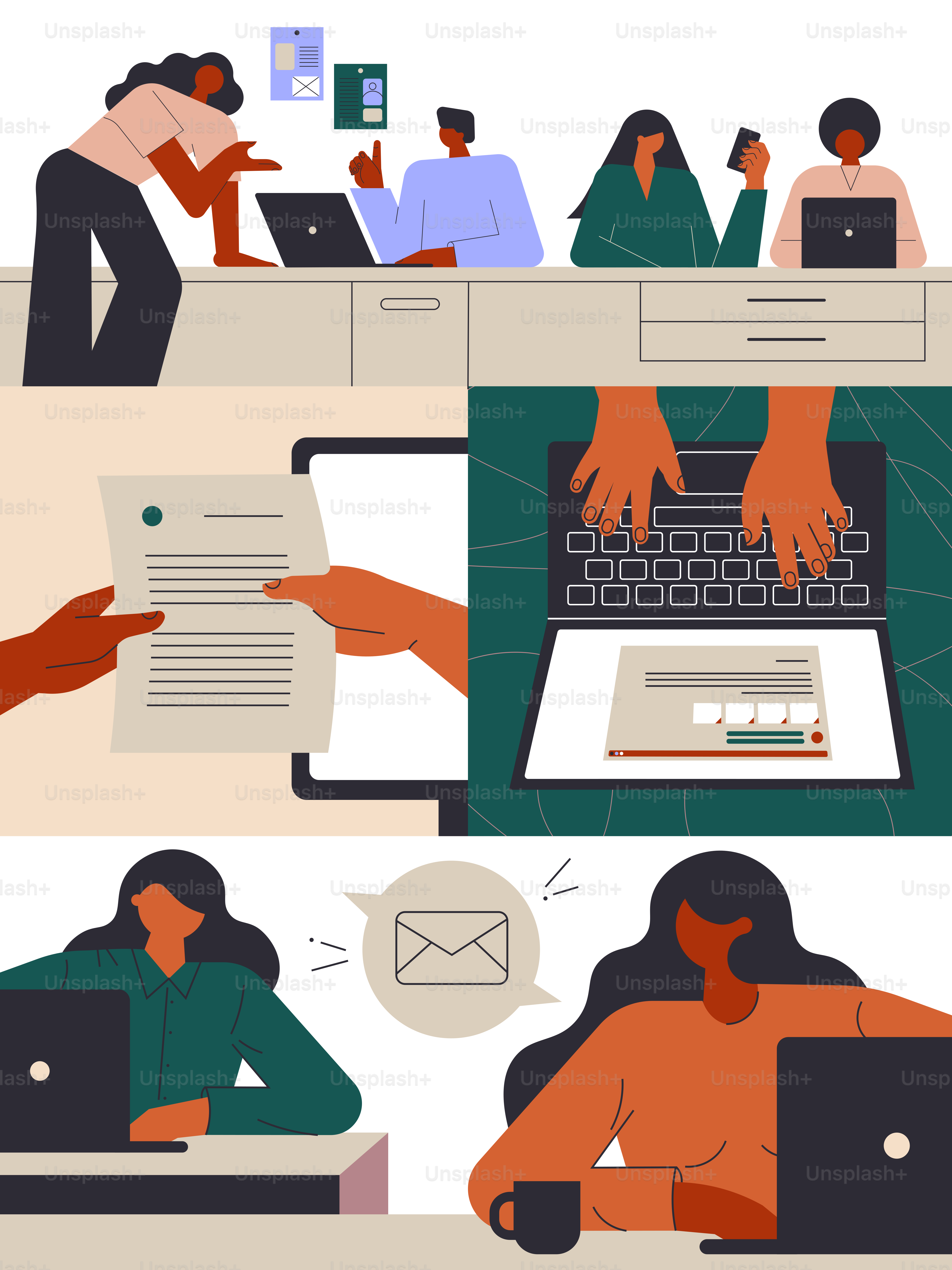 Quelques personnes assises à une table avec des ordinateurs portables