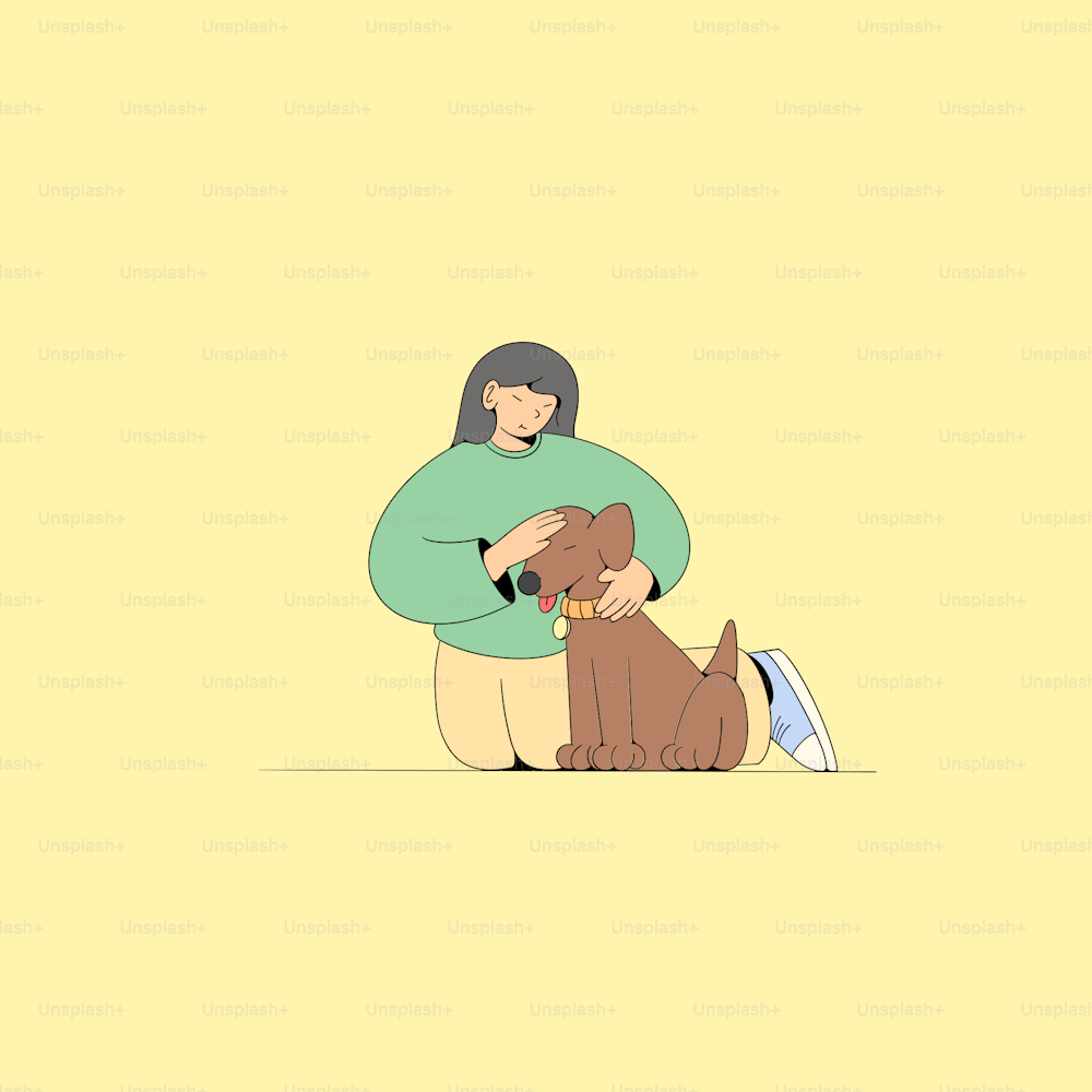 a woman holding a dog in her lap