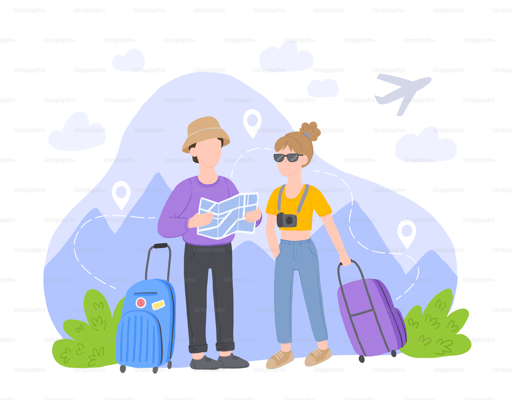 Travel vacation. People travel. Vector iilustration.