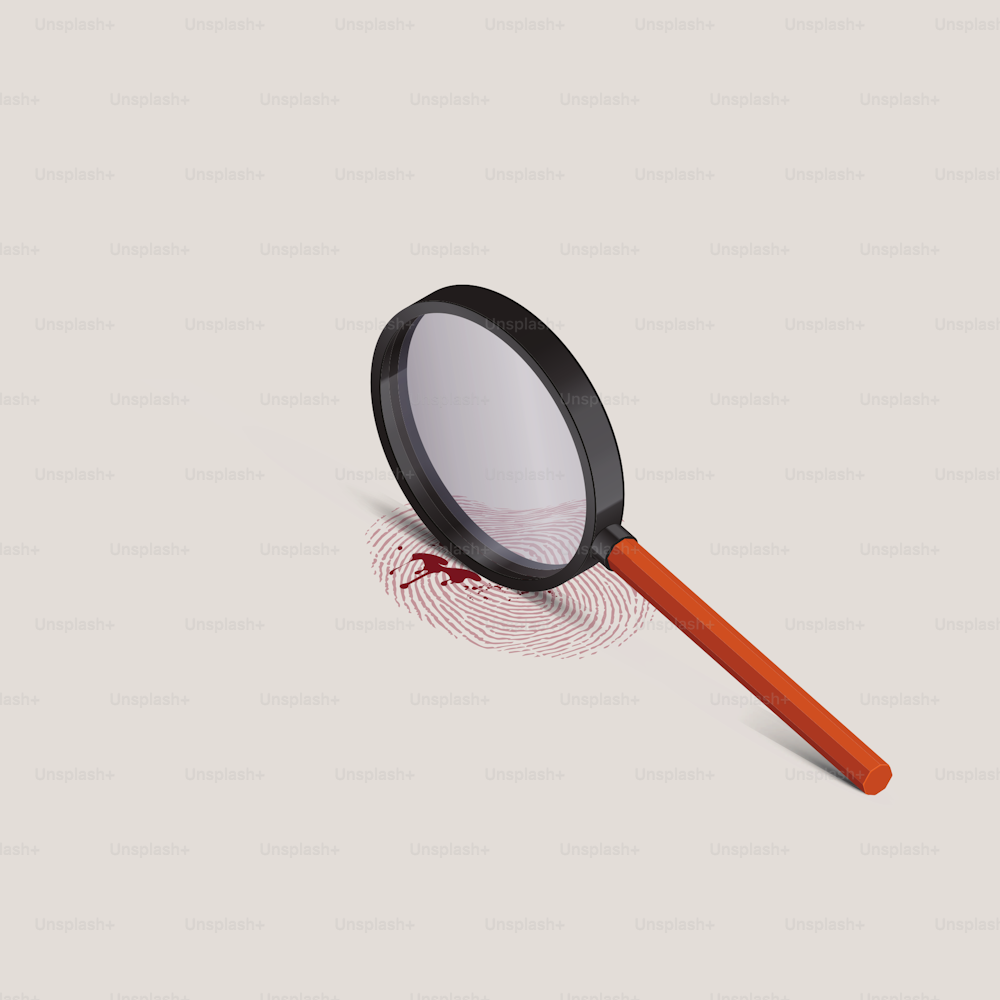 Isometric vector illustration of searching criminal evidence.