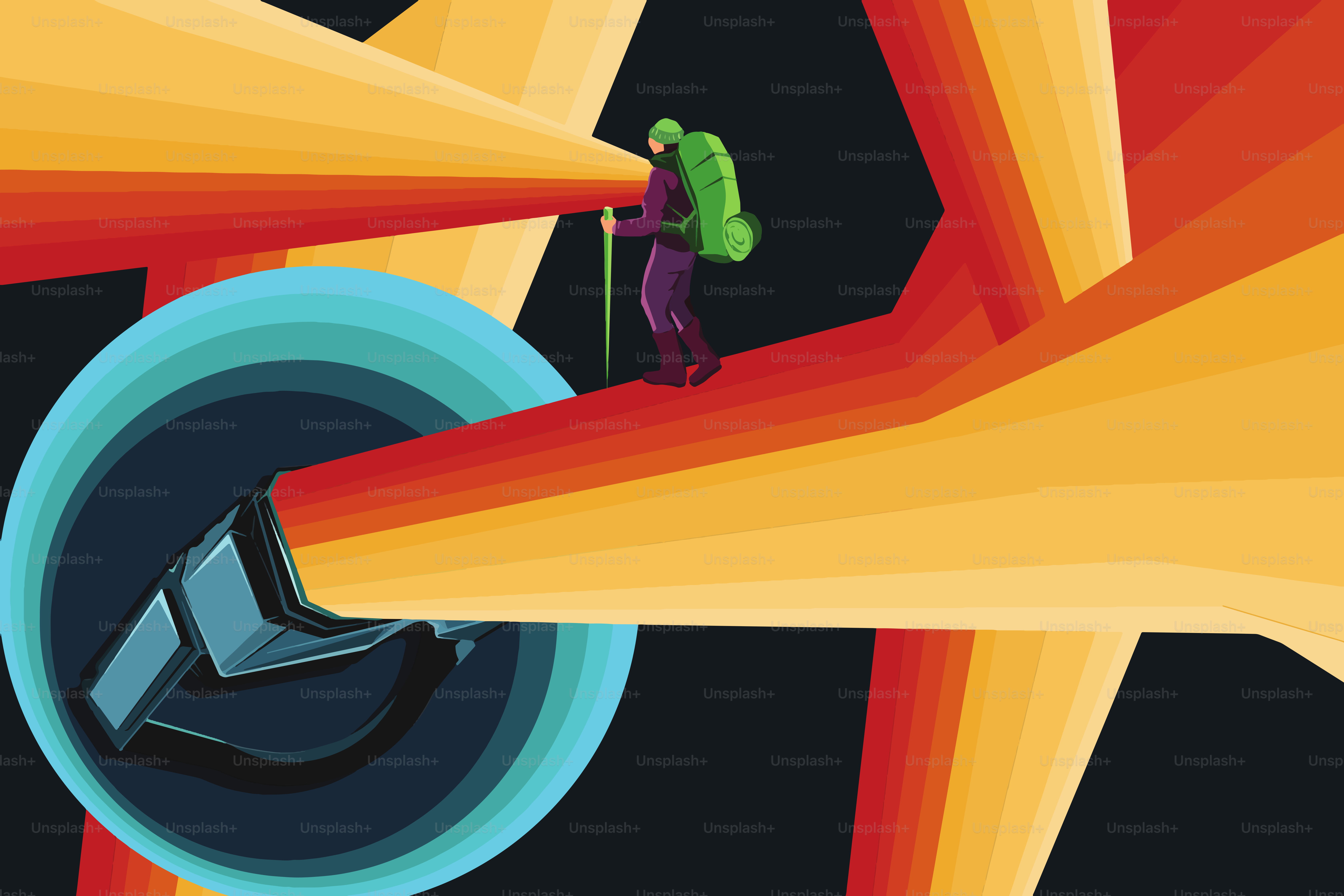 Virtual reality games. VR headset and virtual experience