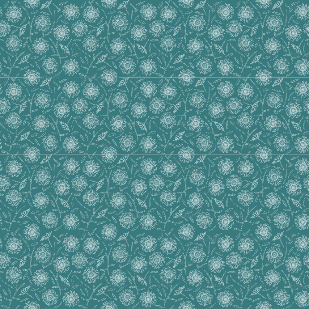 A new take on an old fashioned ditsy daisy pattern in a small, repetitious print.