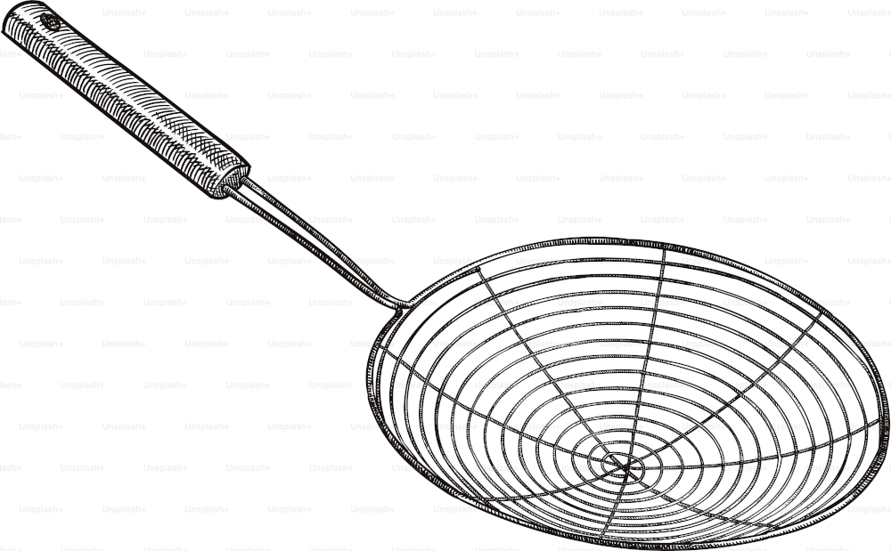 Old style illustration of a wire strainer