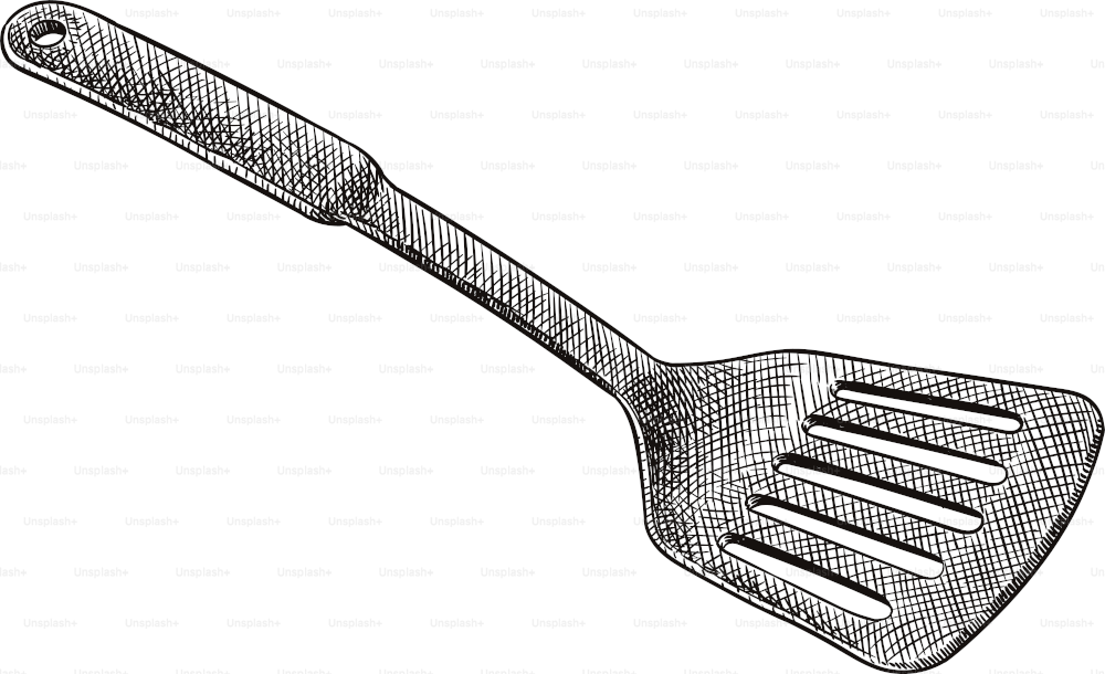 Old style illustration of a spatula
