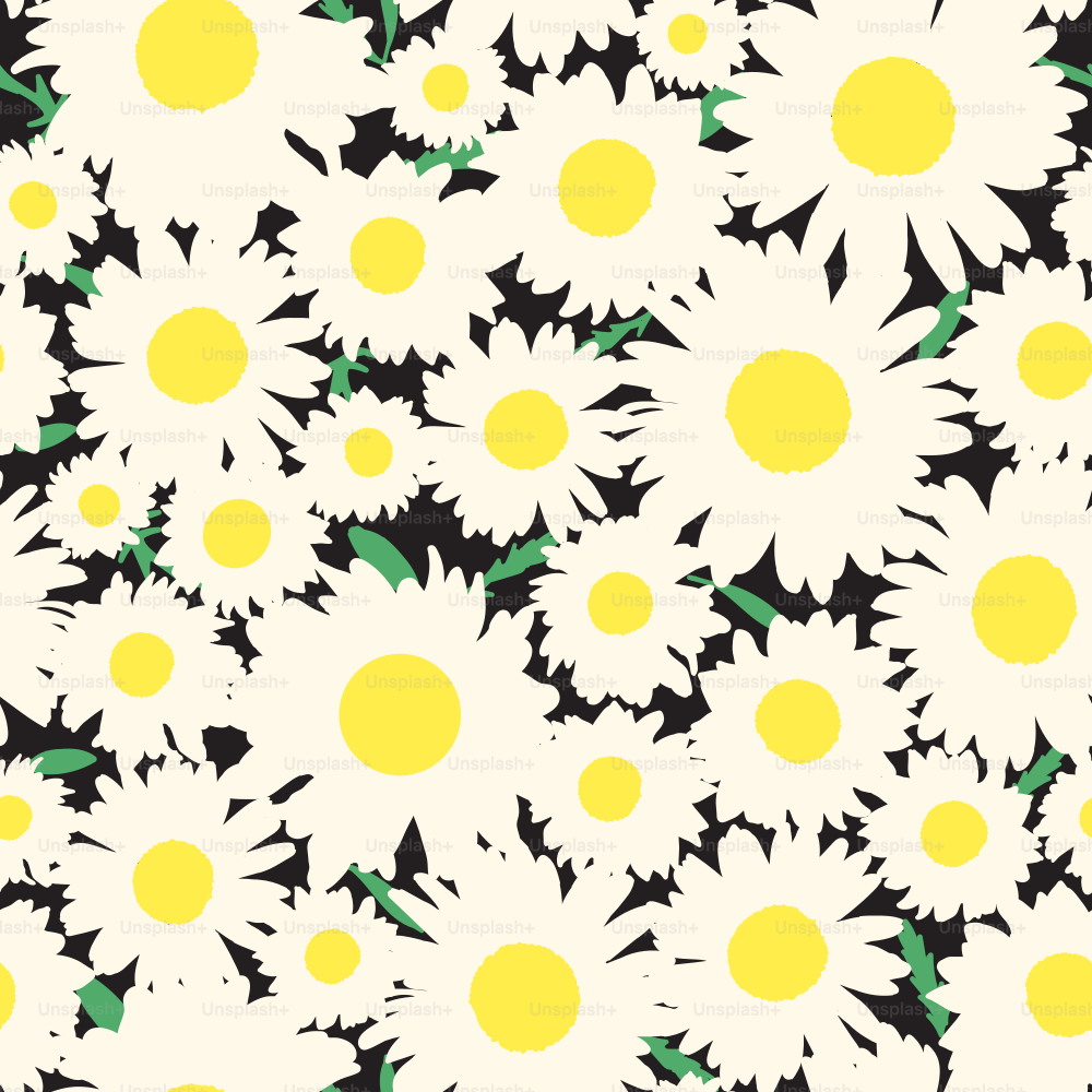 An adorable simple daisy pattern with little leaves that makes the perfect backdrop for your springtime designs. Global colours, easy to change