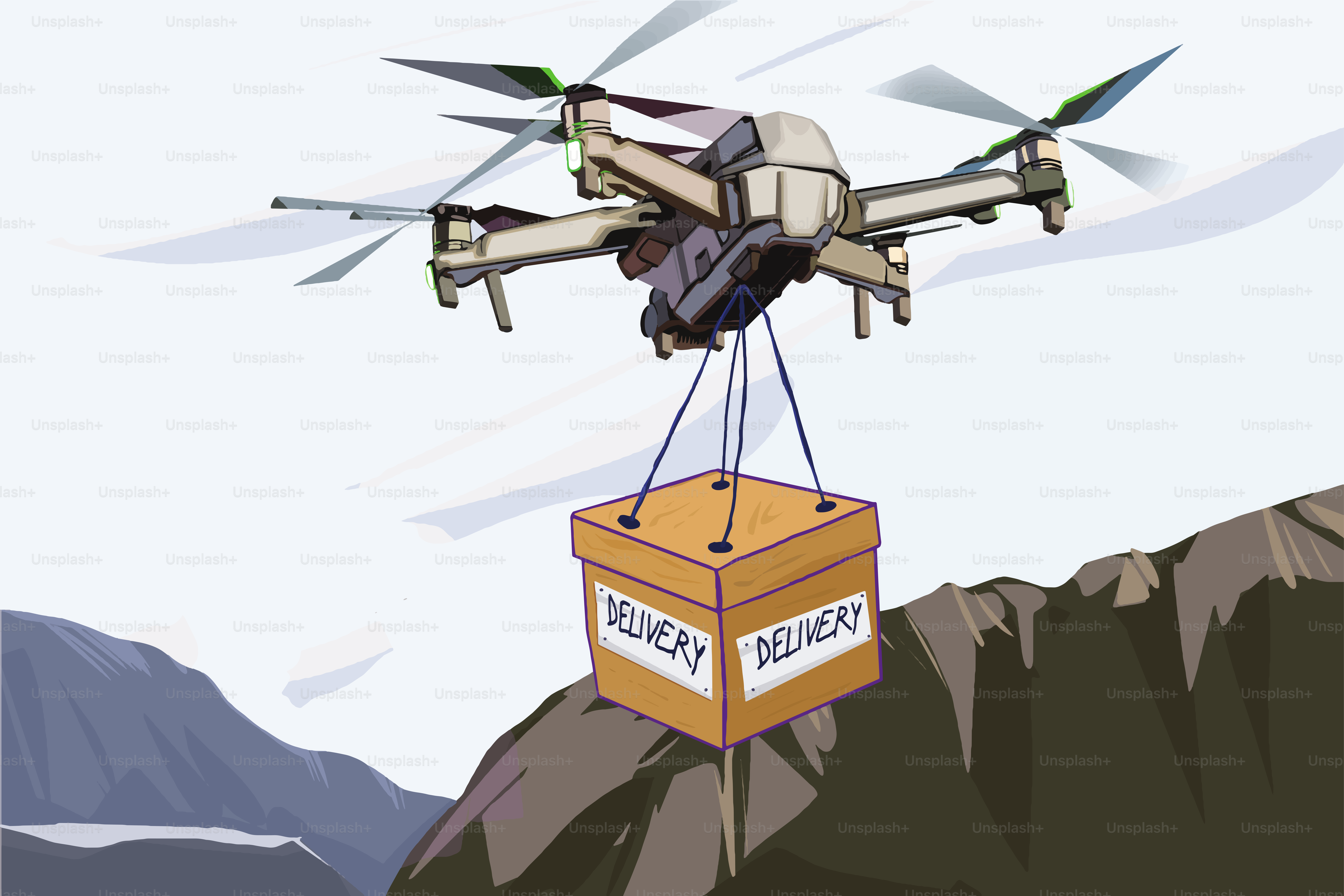 Airplane carrying a special package for someone